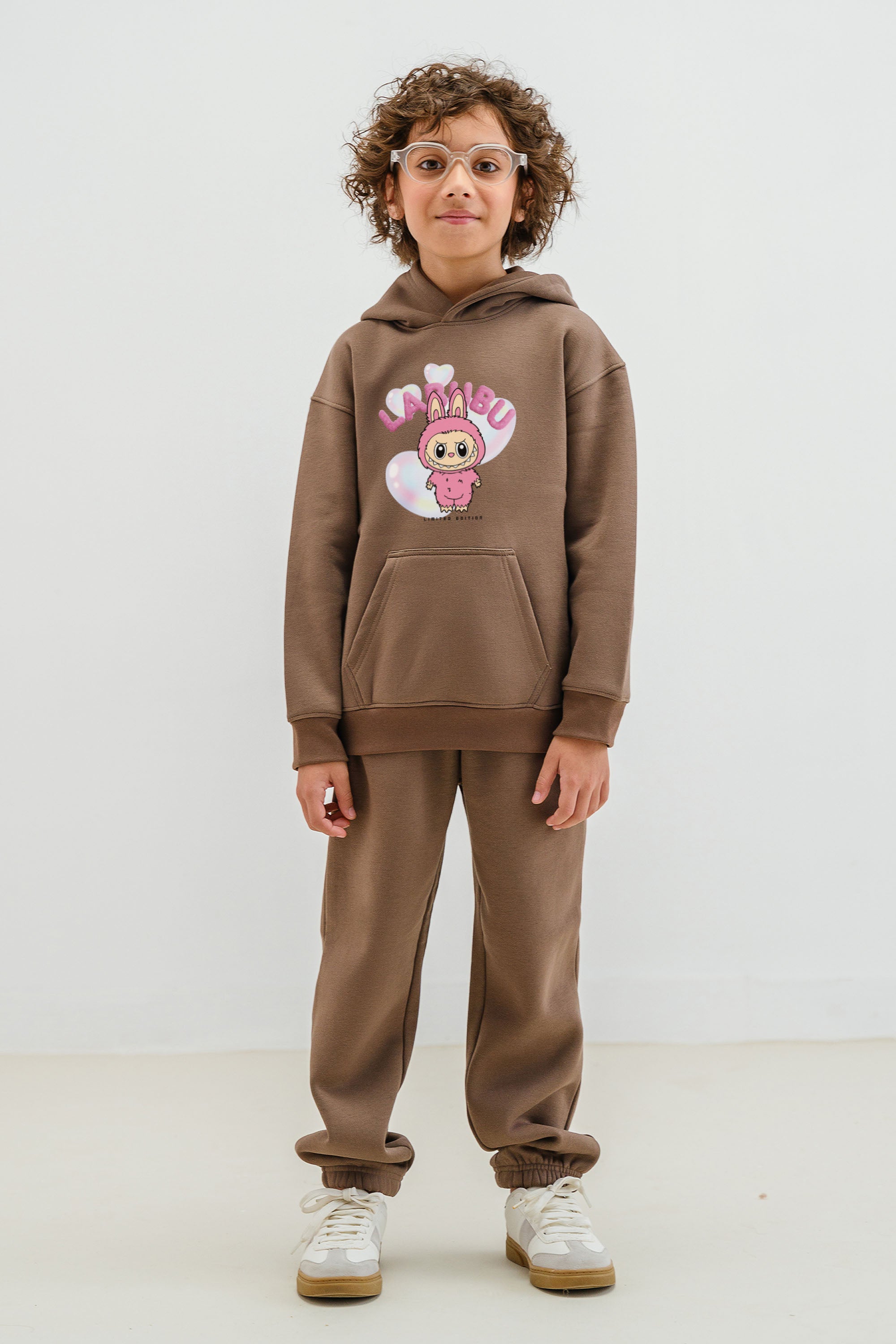 Kids Cute Labubu Printed Hoodie & Joggers set (Pack of 5)