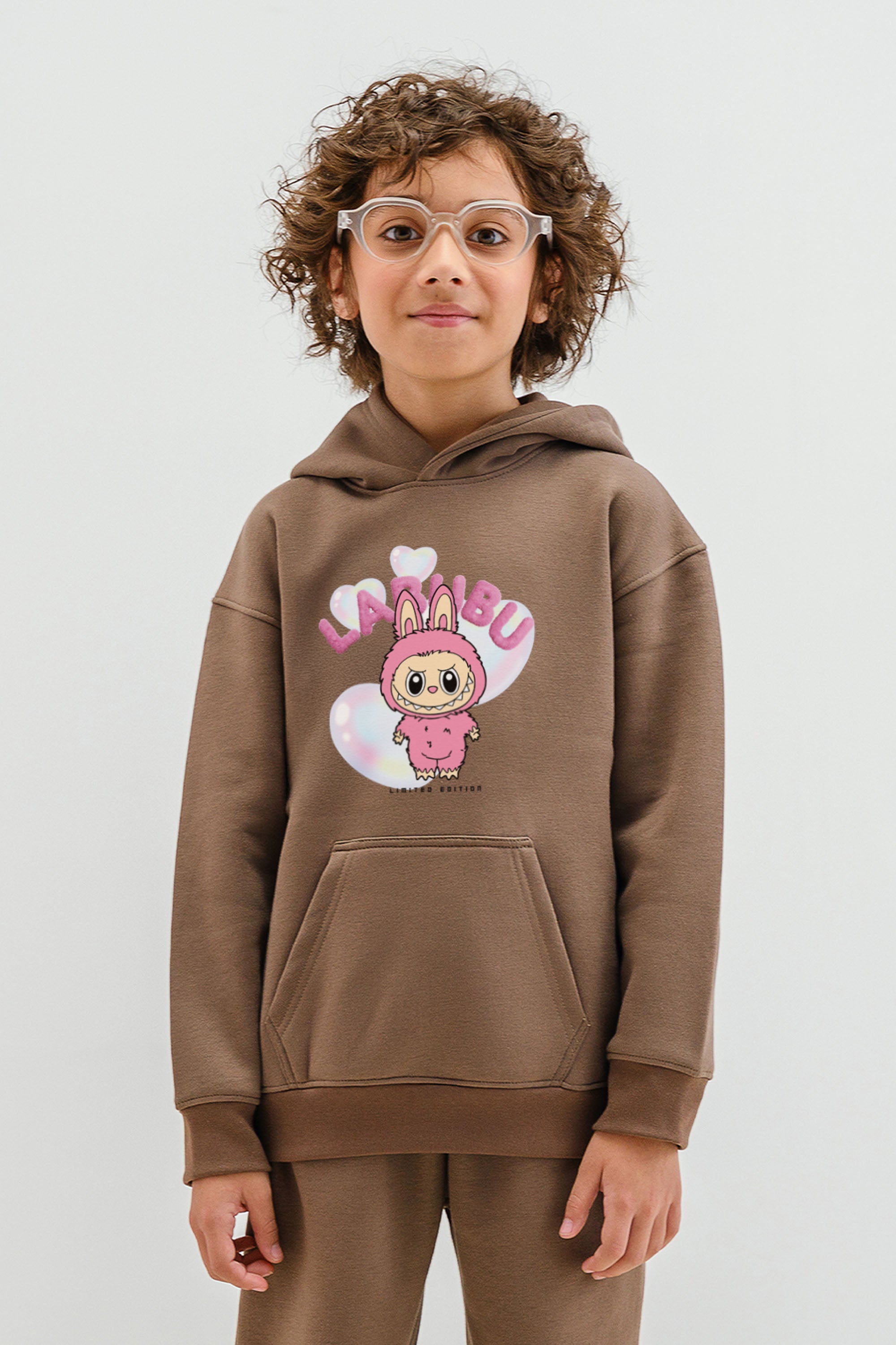 Kids Cute Labubu Printed Hoodie & Joggers set (Pack of 5)
