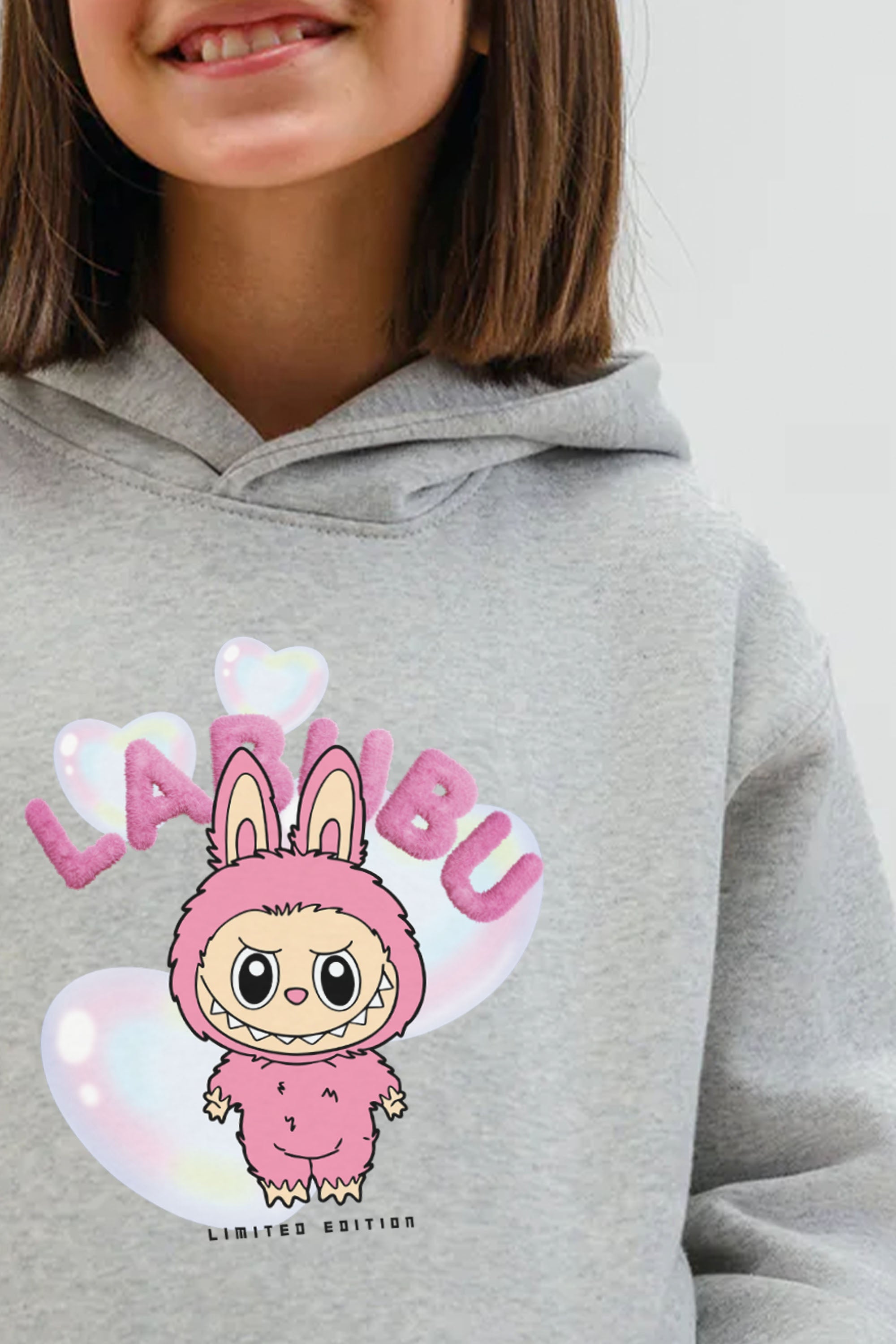 Kids Cute Labubu Printed Hoodie & Joggers set (Pack of 5)
