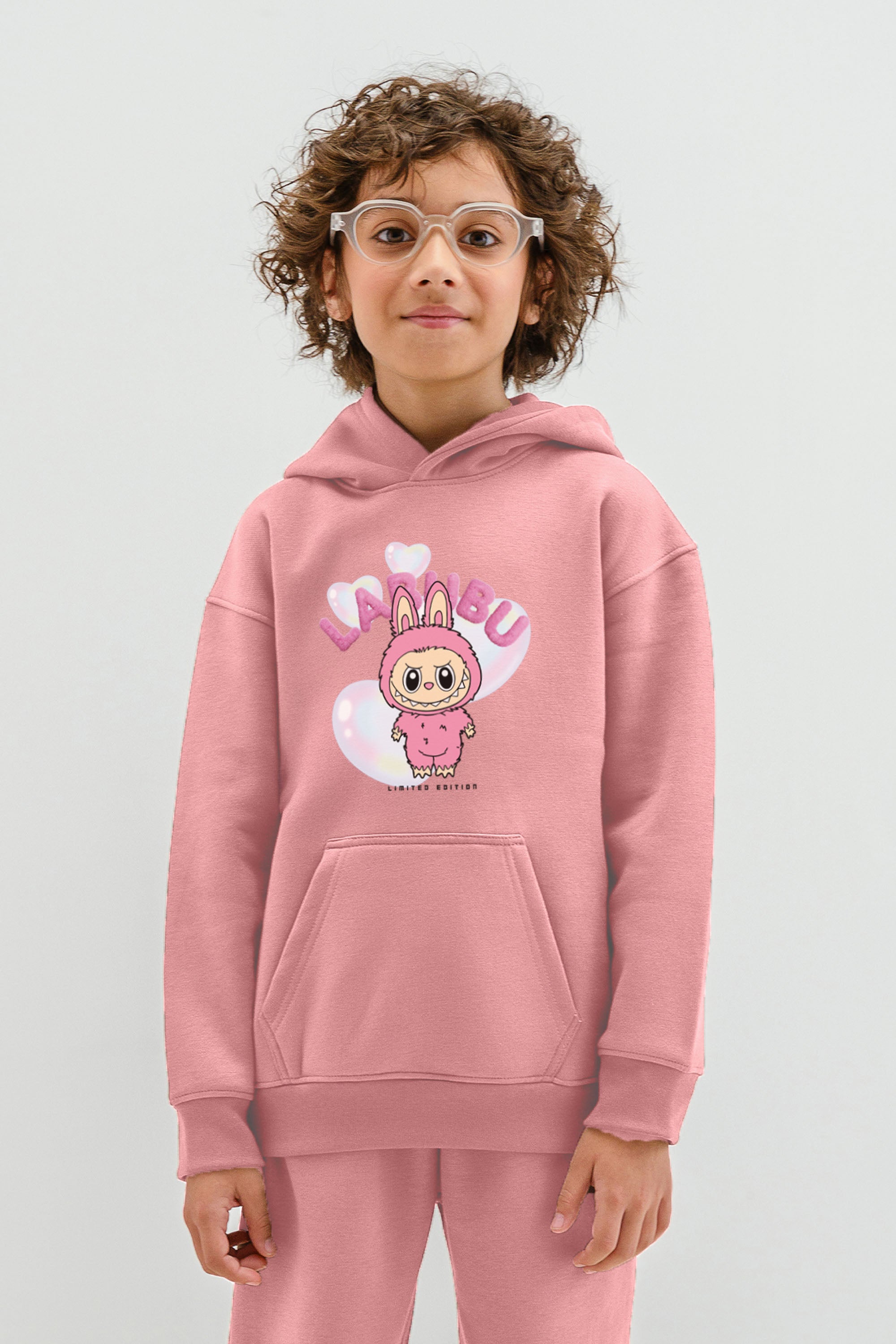 Kids Cute Labubu Printed Hoodie & Joggers set (Pack of 5)