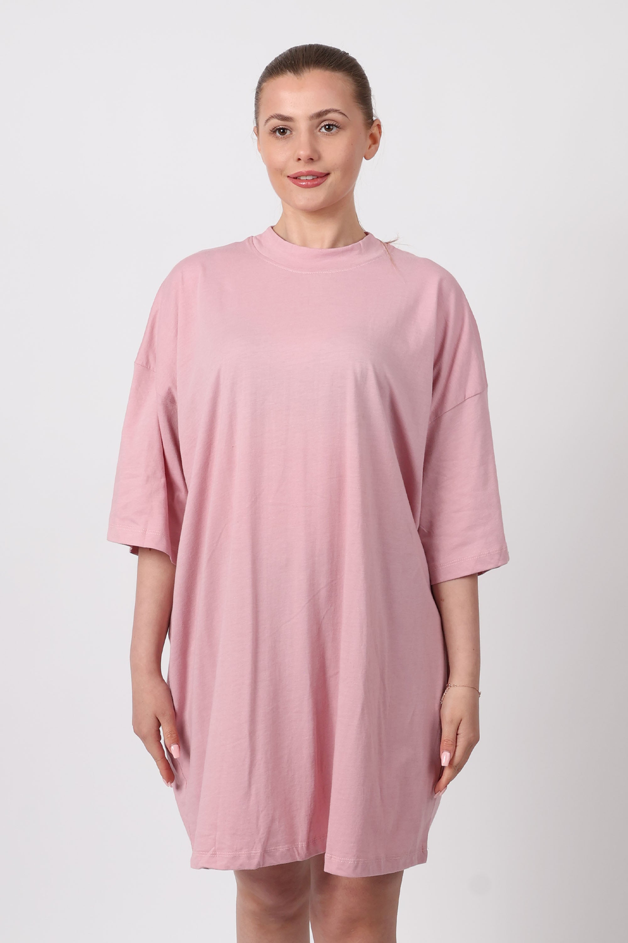 Oversized Stretch Jersey T-Shirt Dress (Pack of 6)