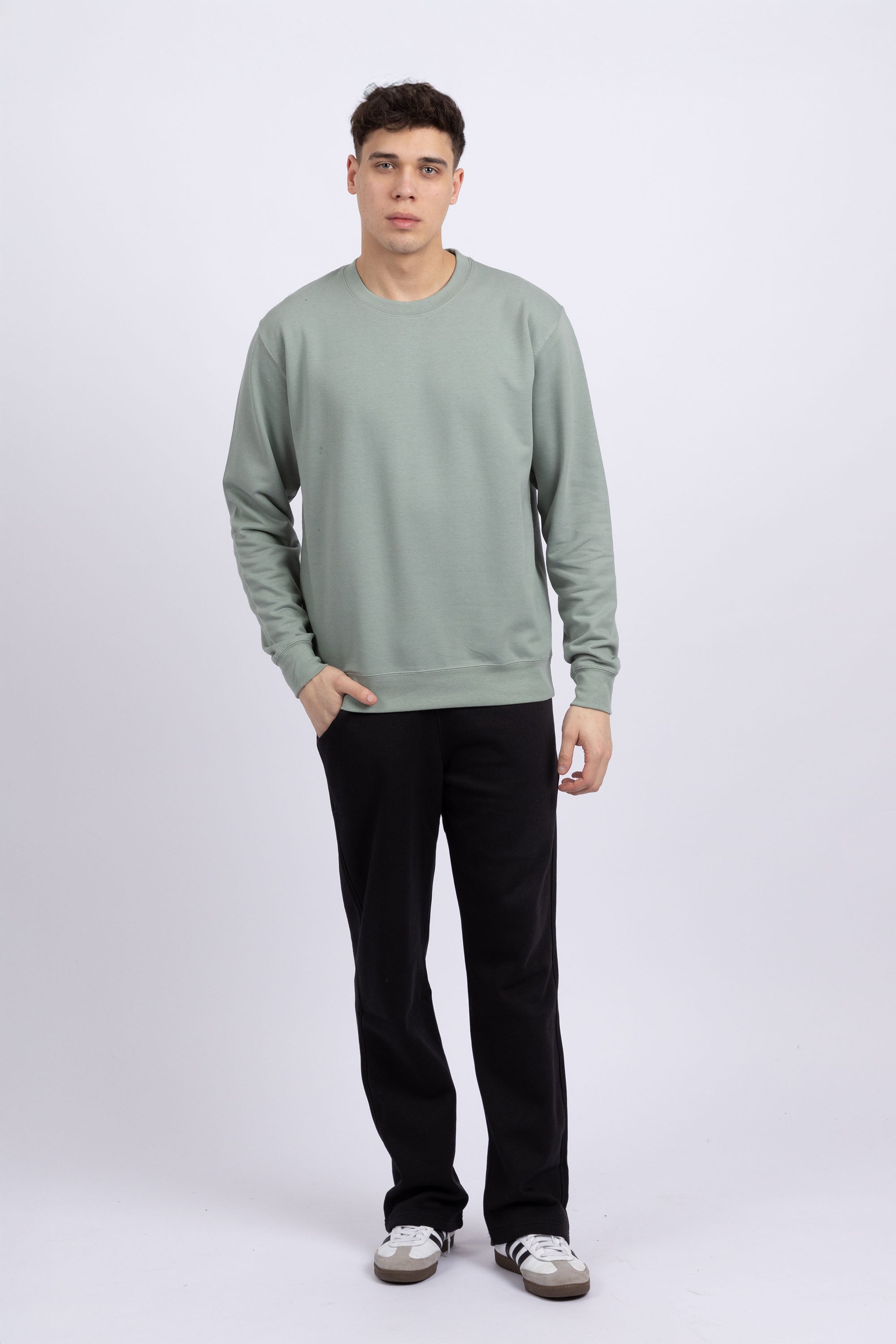 Unisex Crewneck Plain Sweatshirt