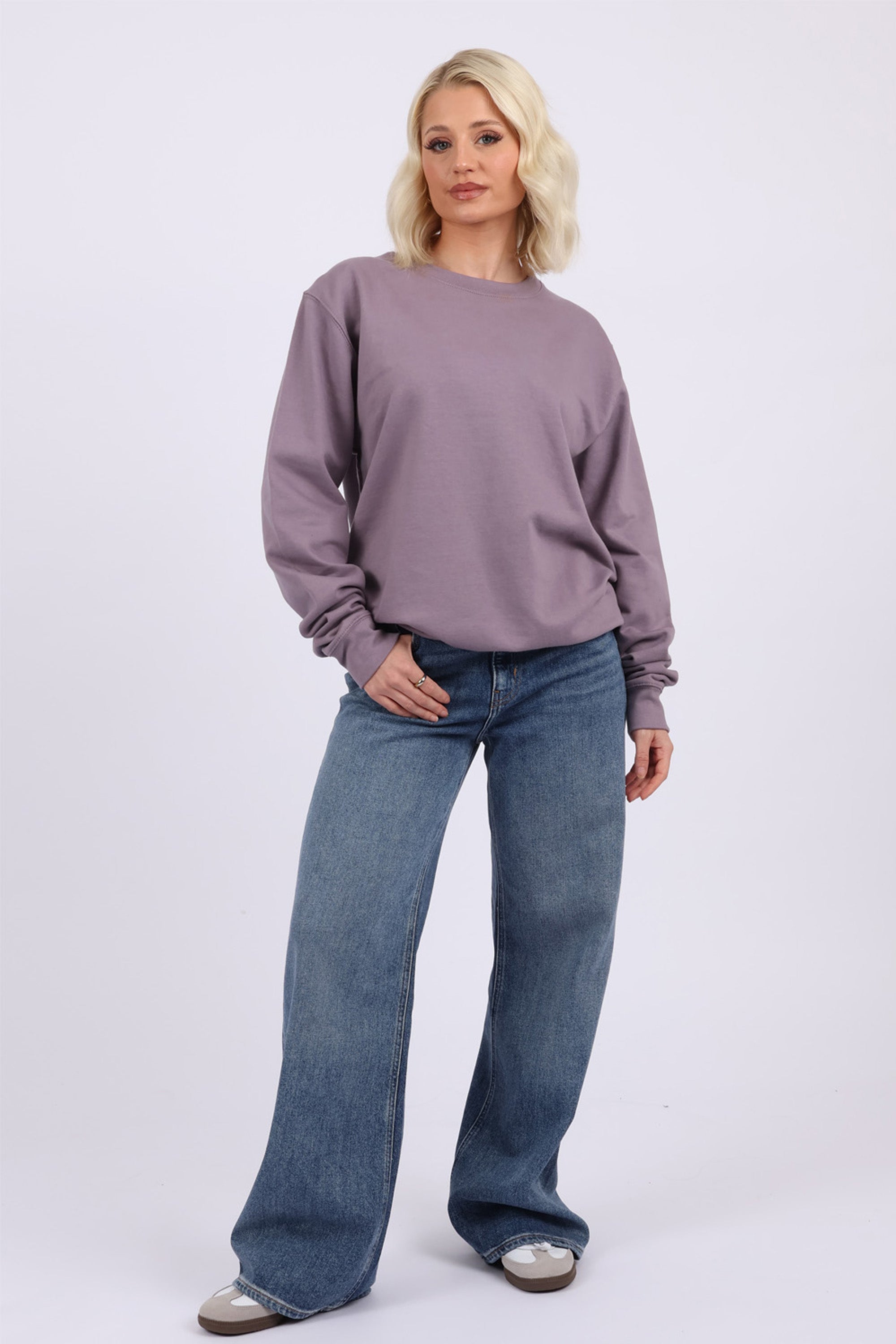 Unisex Crewneck Plain Sweatshirt