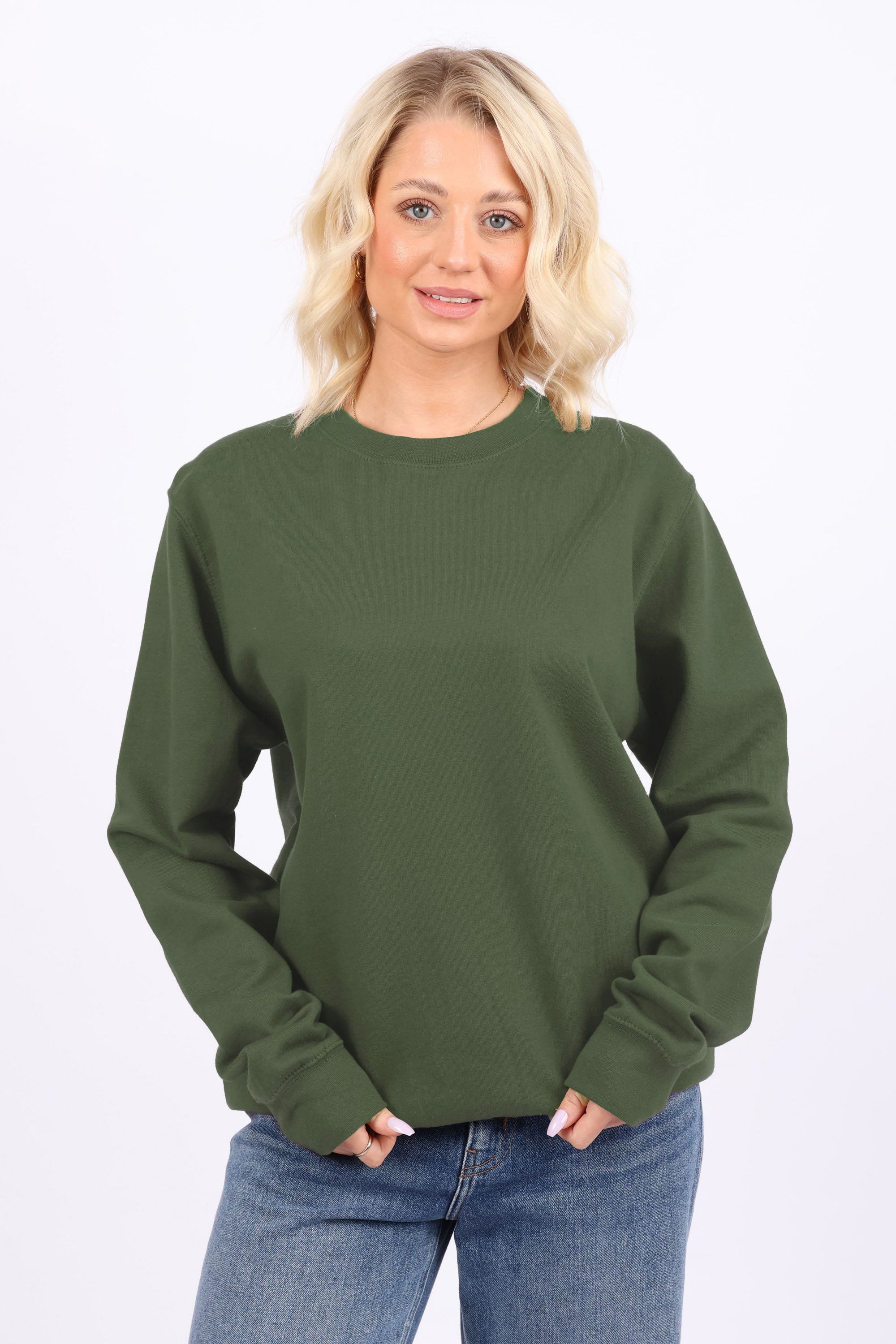 Unisex Crewneck Plain Sweatshirt