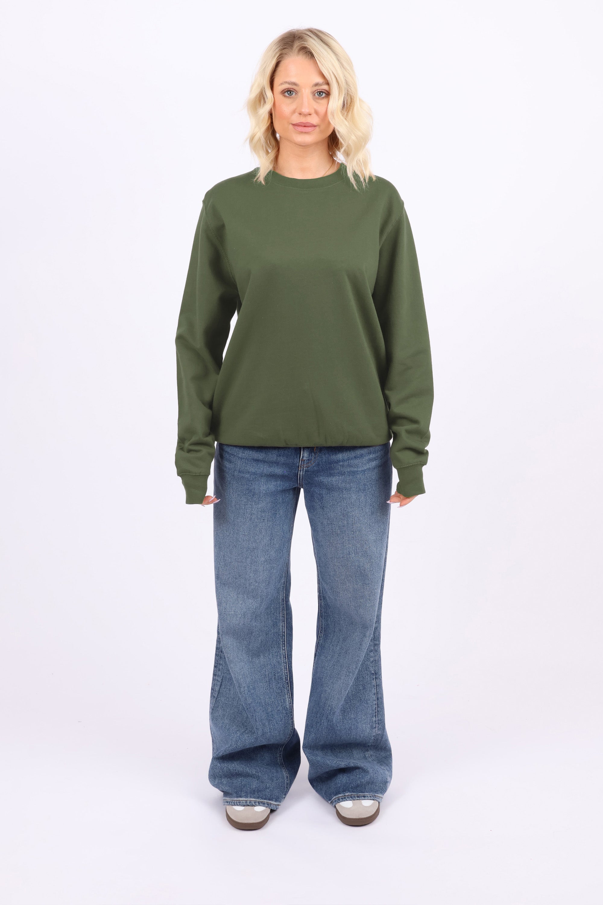 Unisex Crewneck Plain Sweatshirt