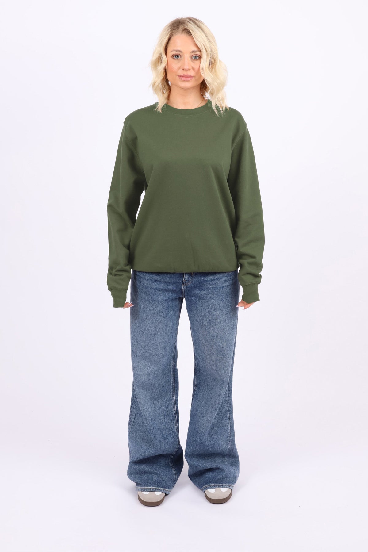 Unisex Crewneck Plain Sweatshirt