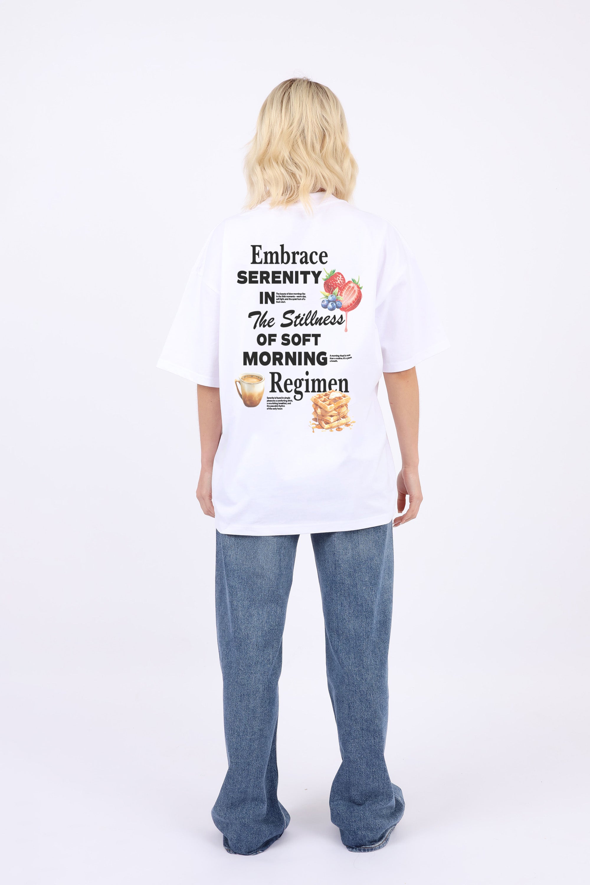 220GSM Oversized T-Shirt In Embrace Serenity Print (Custom Pack)
