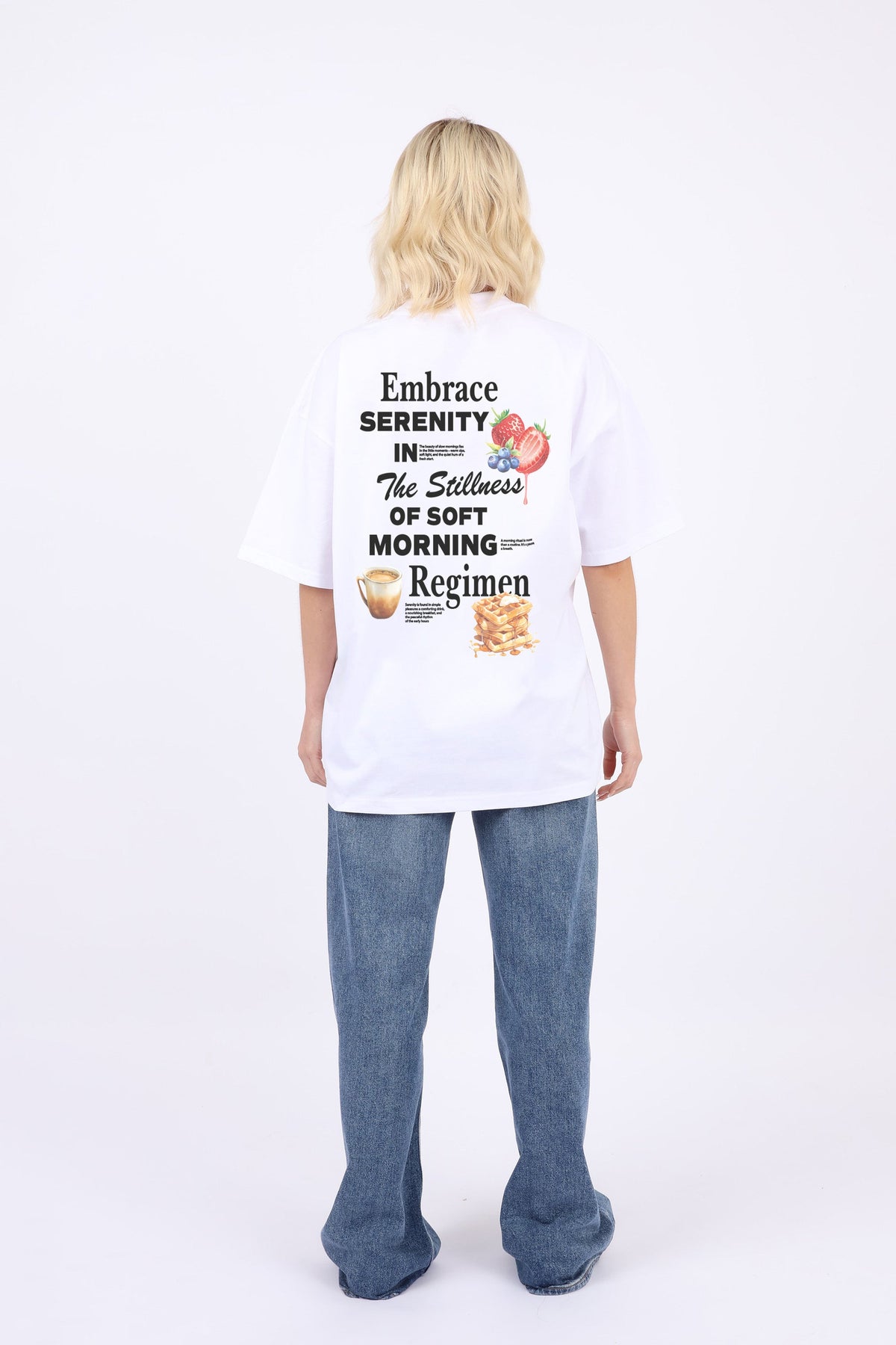 220GSM Oversized T-Shirt In Embrace Serenity Print