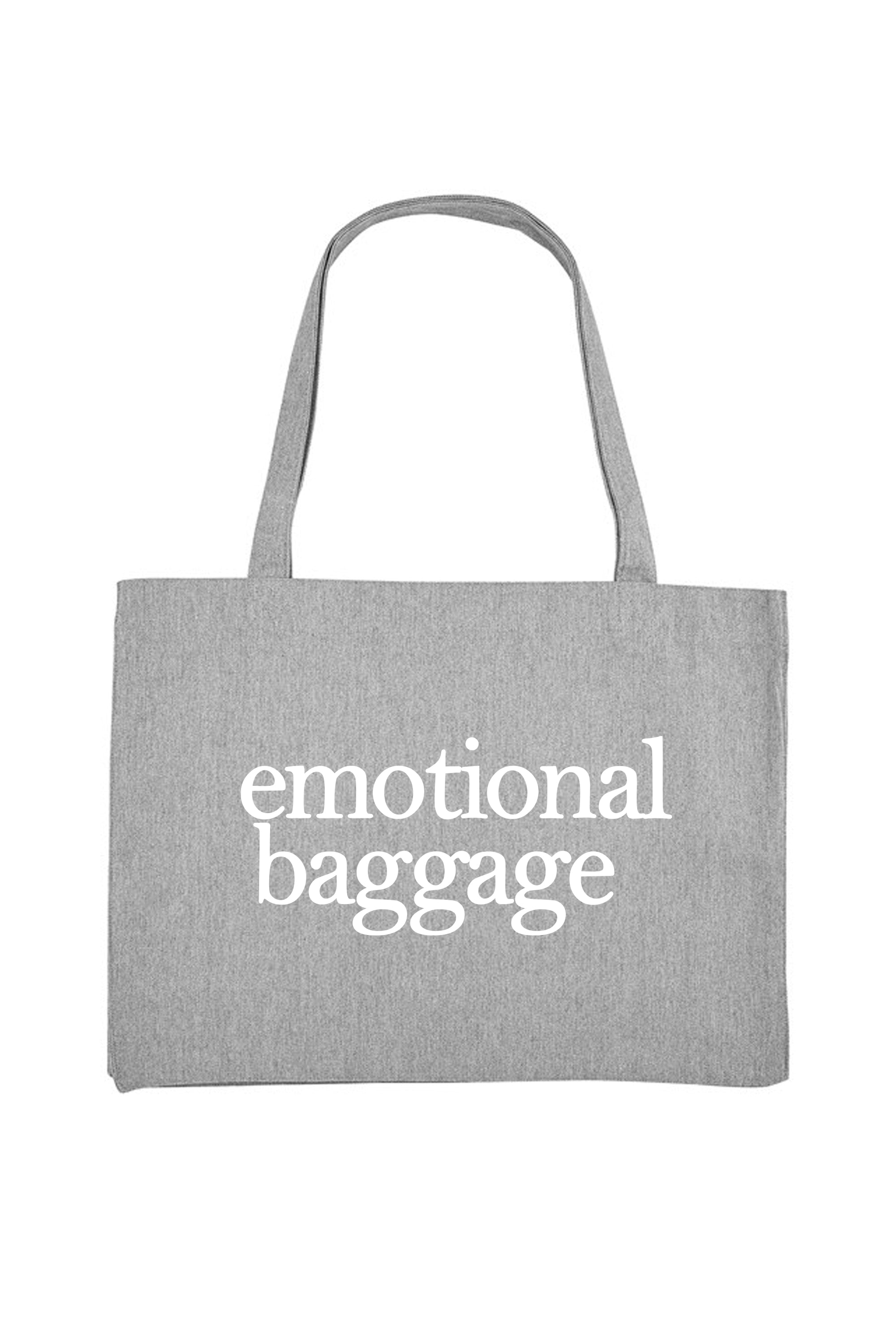 Emotional Baggage Printed Woven Shopping Tote Bag