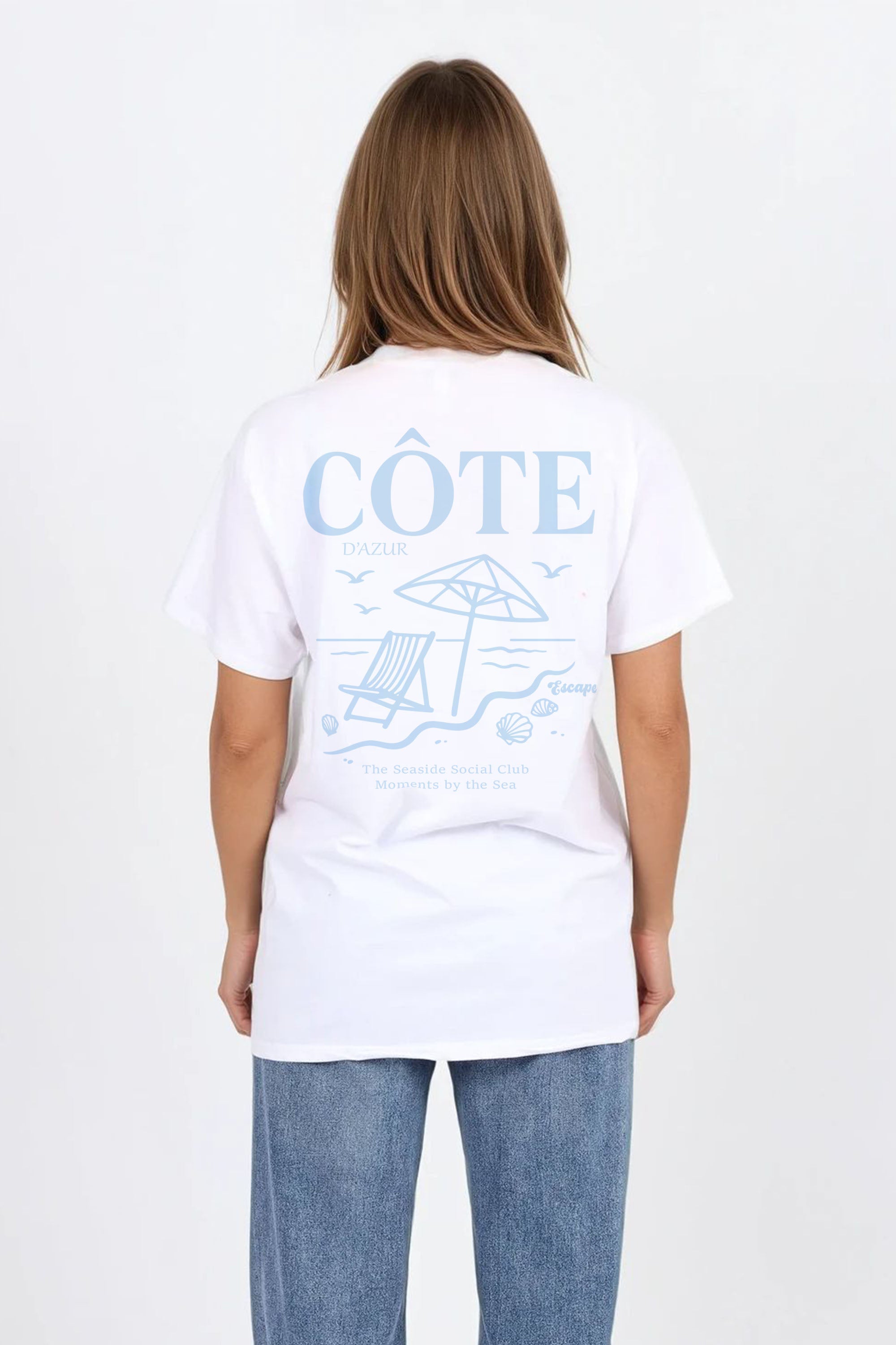 Regular Fit T-shirt in Côte D’Azure Print