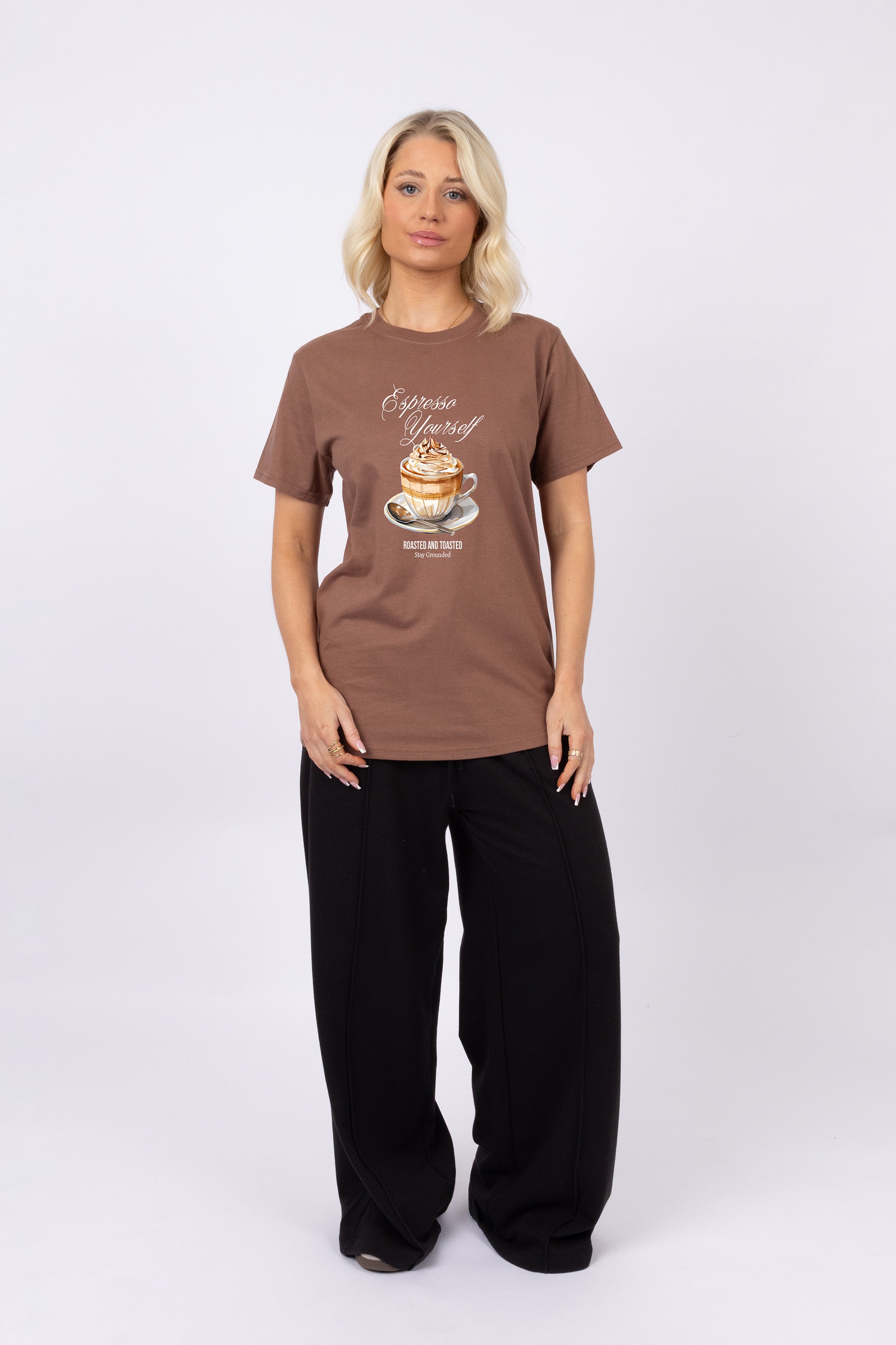 Espresso Yourself Coffee Cup Printed T-Shirt