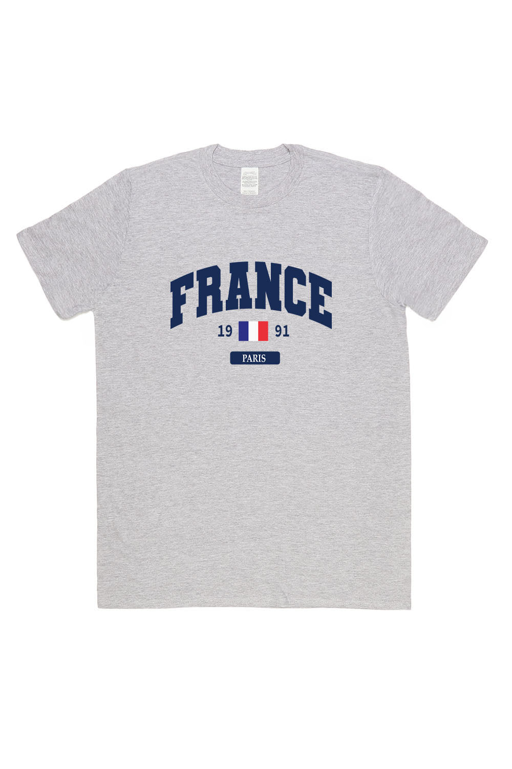 France T Shirt in Ash Grey Custom Packs Missi Clothing