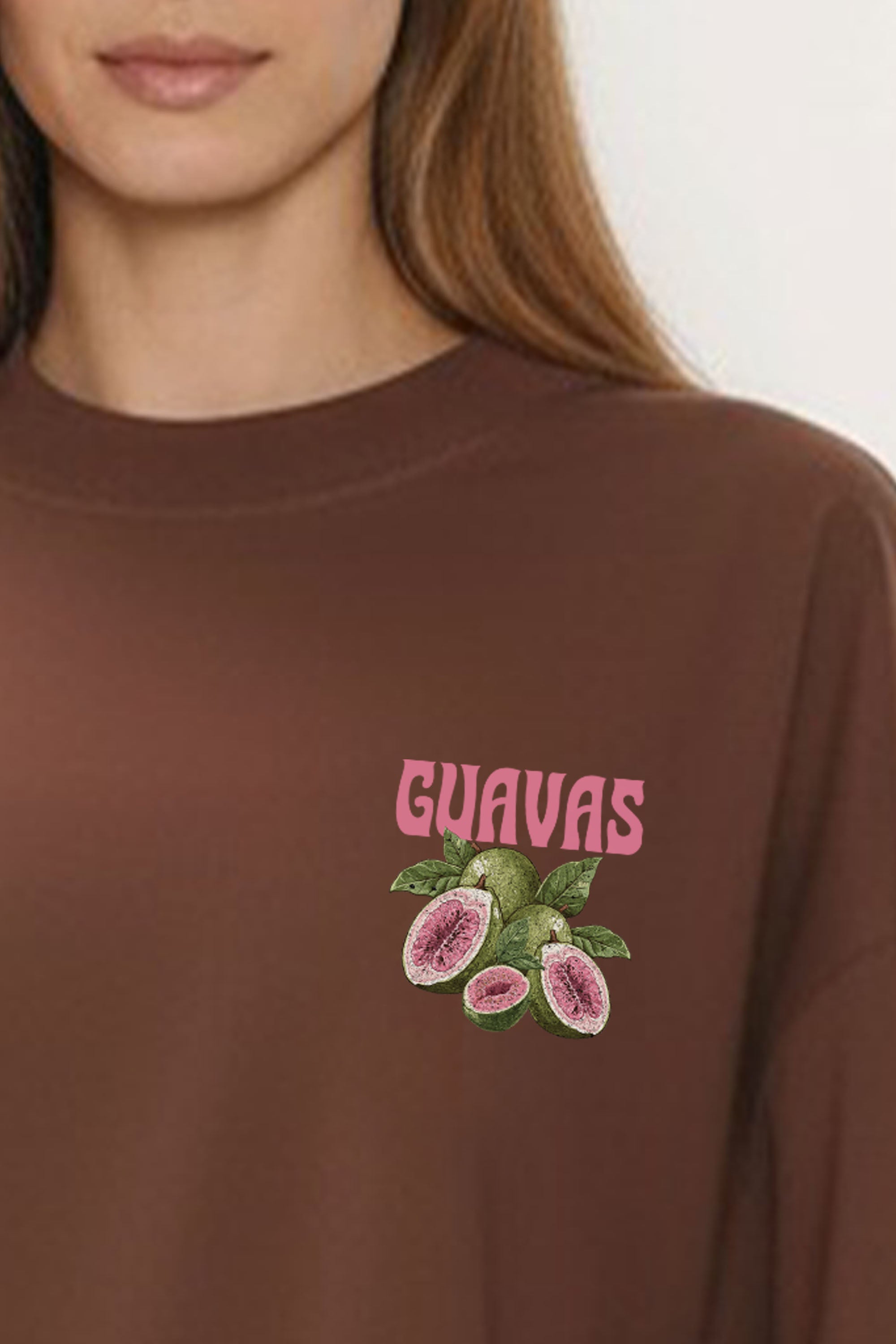 Oversized T-Shirt In Farm Fresh Guavas Print