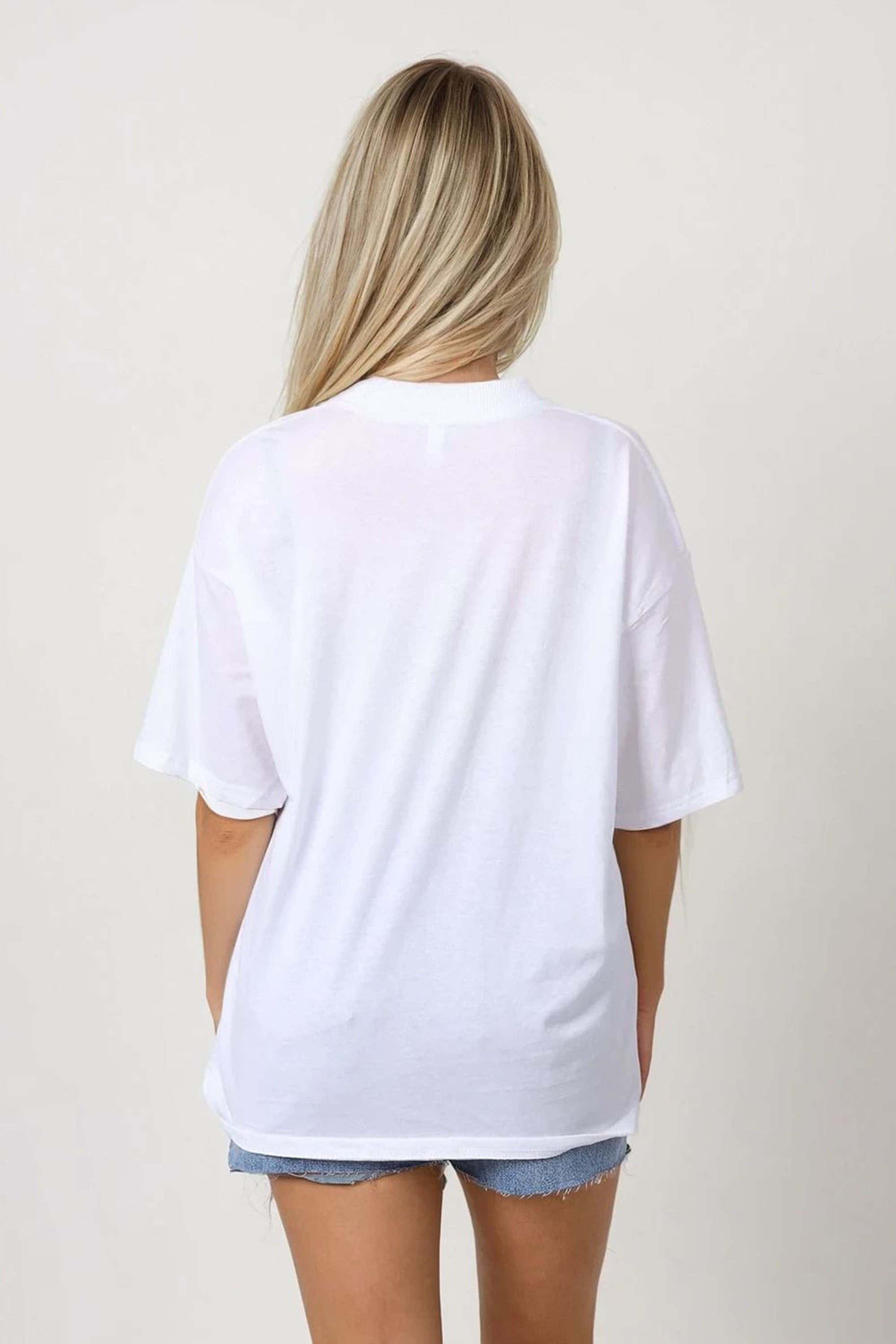 150GSM Oversized T-Shirt in Zesty Lemon Distressed Print