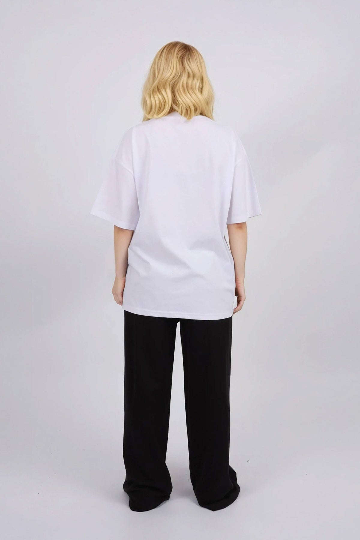 150GSM Oversized T-Shirts in Flower Print