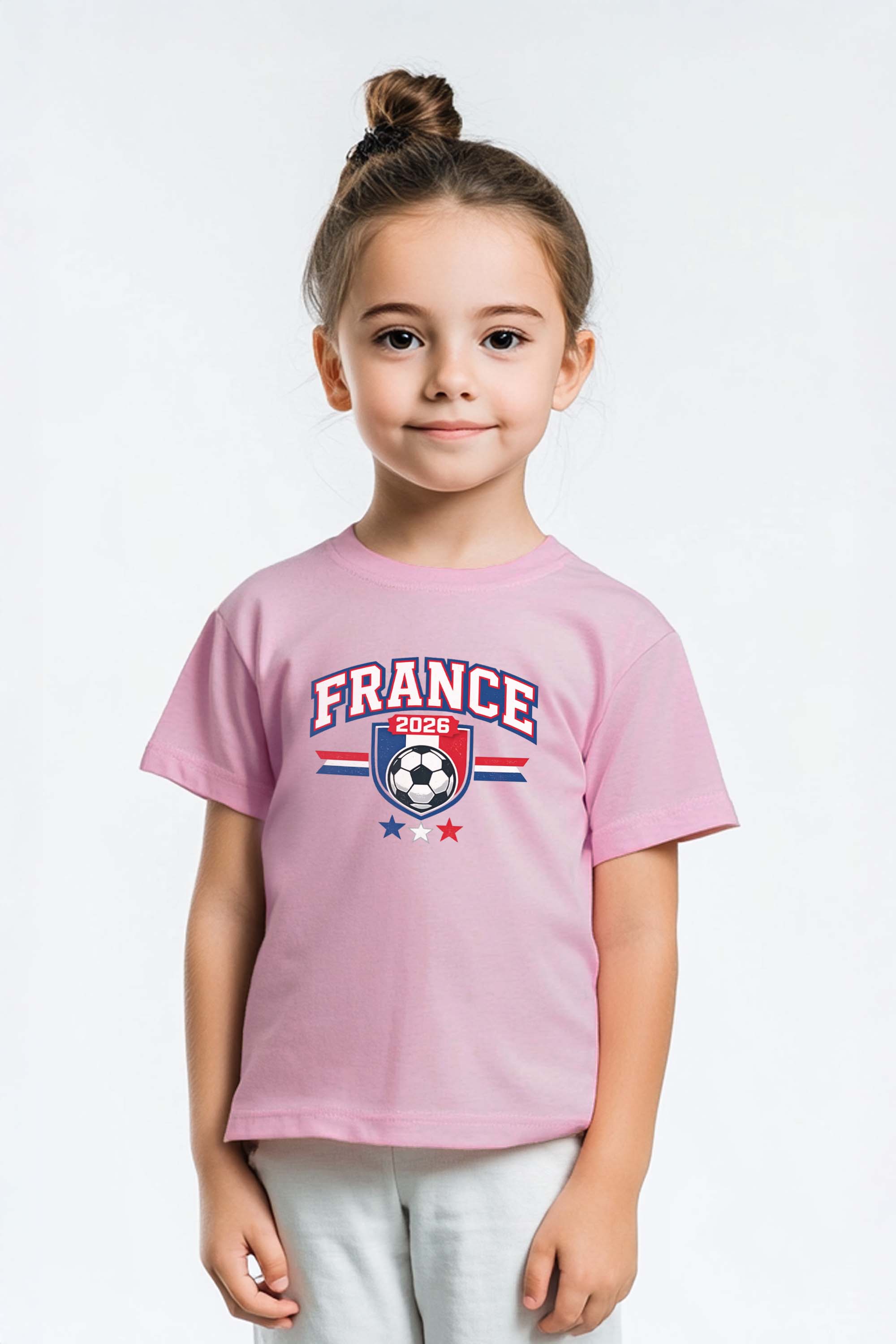 Kids France Football Printed T-Shirt
