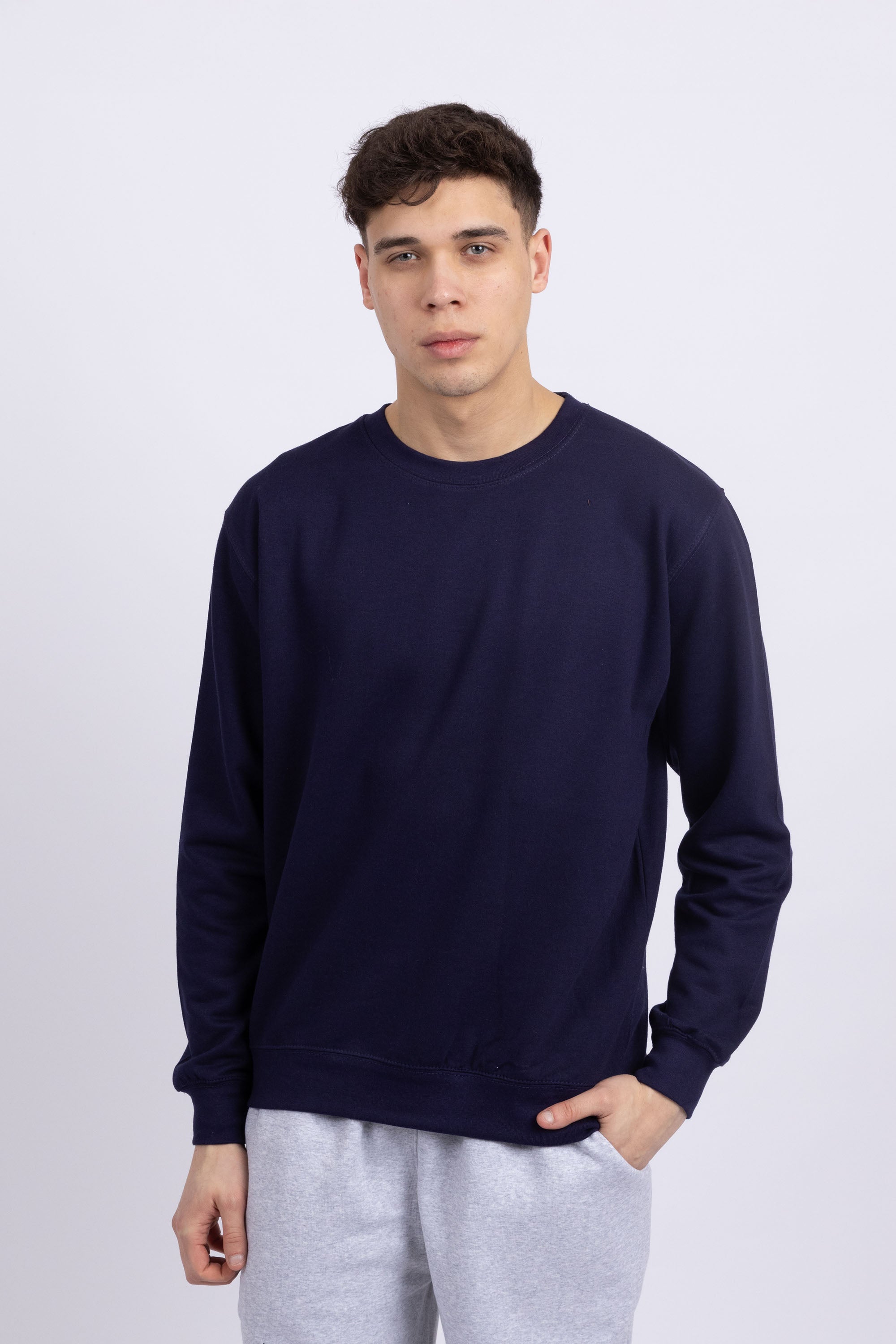 Unisex Crewneck Plain Sweatshirt