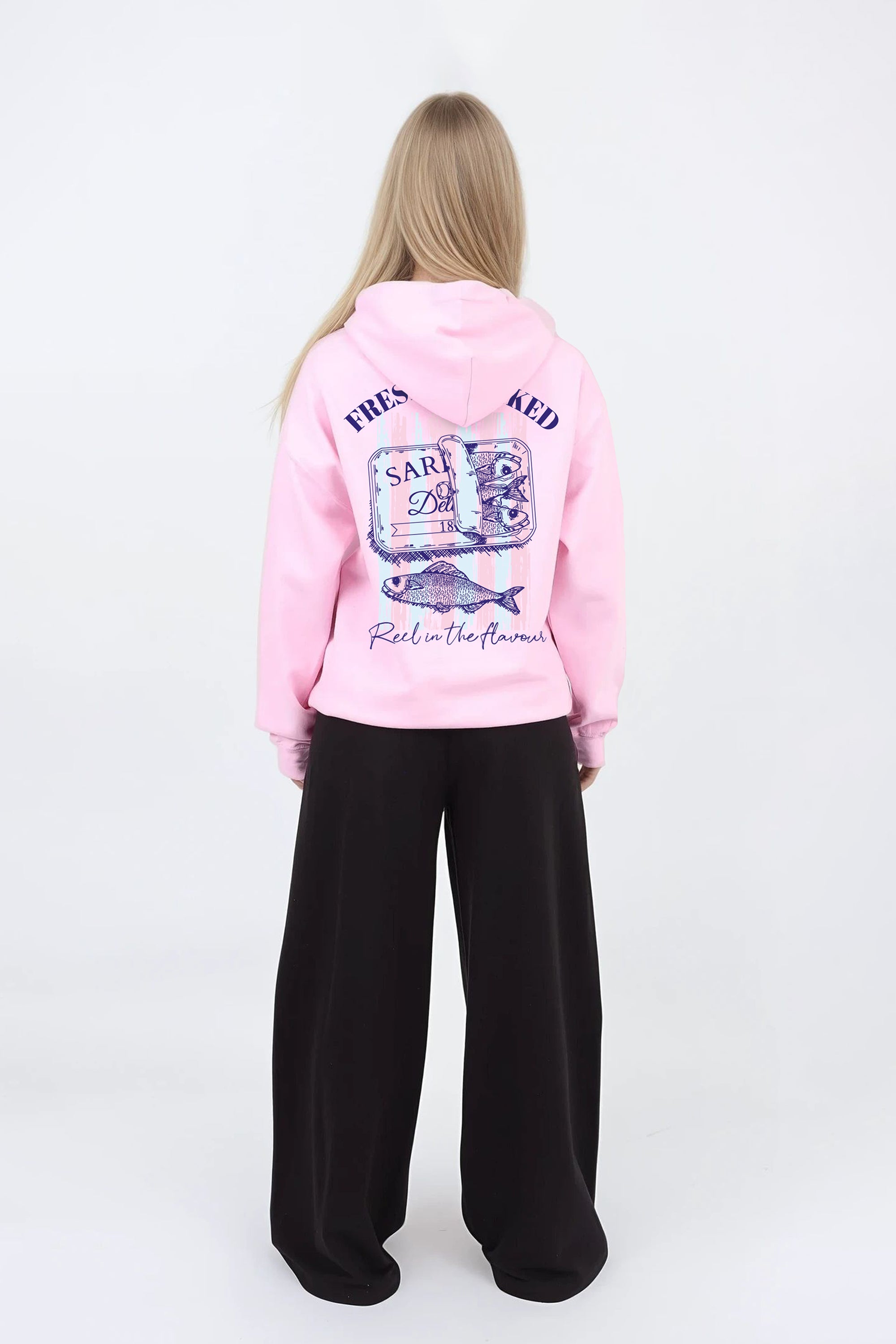 Freshly Packed Seafood Printed Hoodie (Pack Of 3)