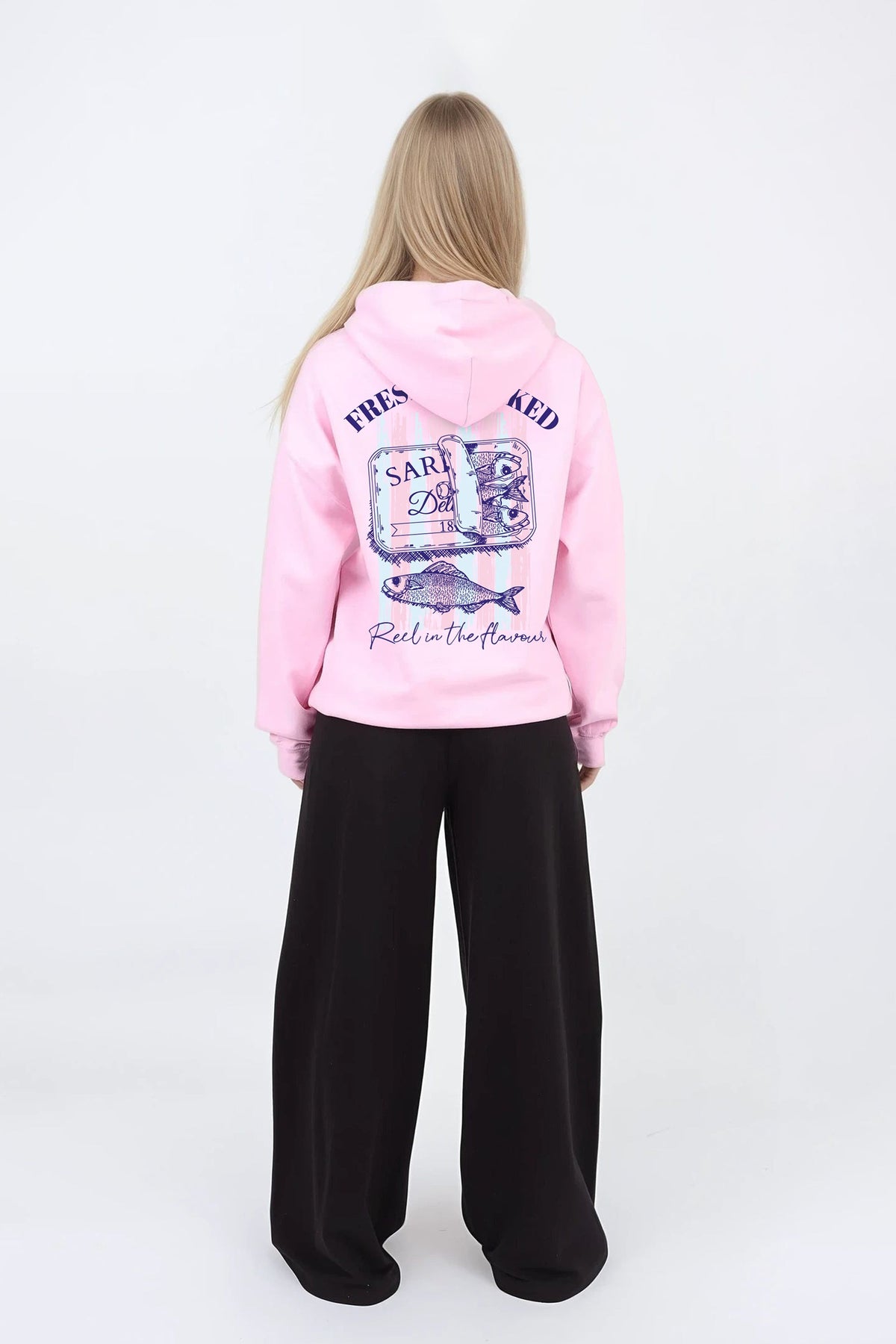 Freshly Packed Seafood Printed Hoodie (Pack Of 3)