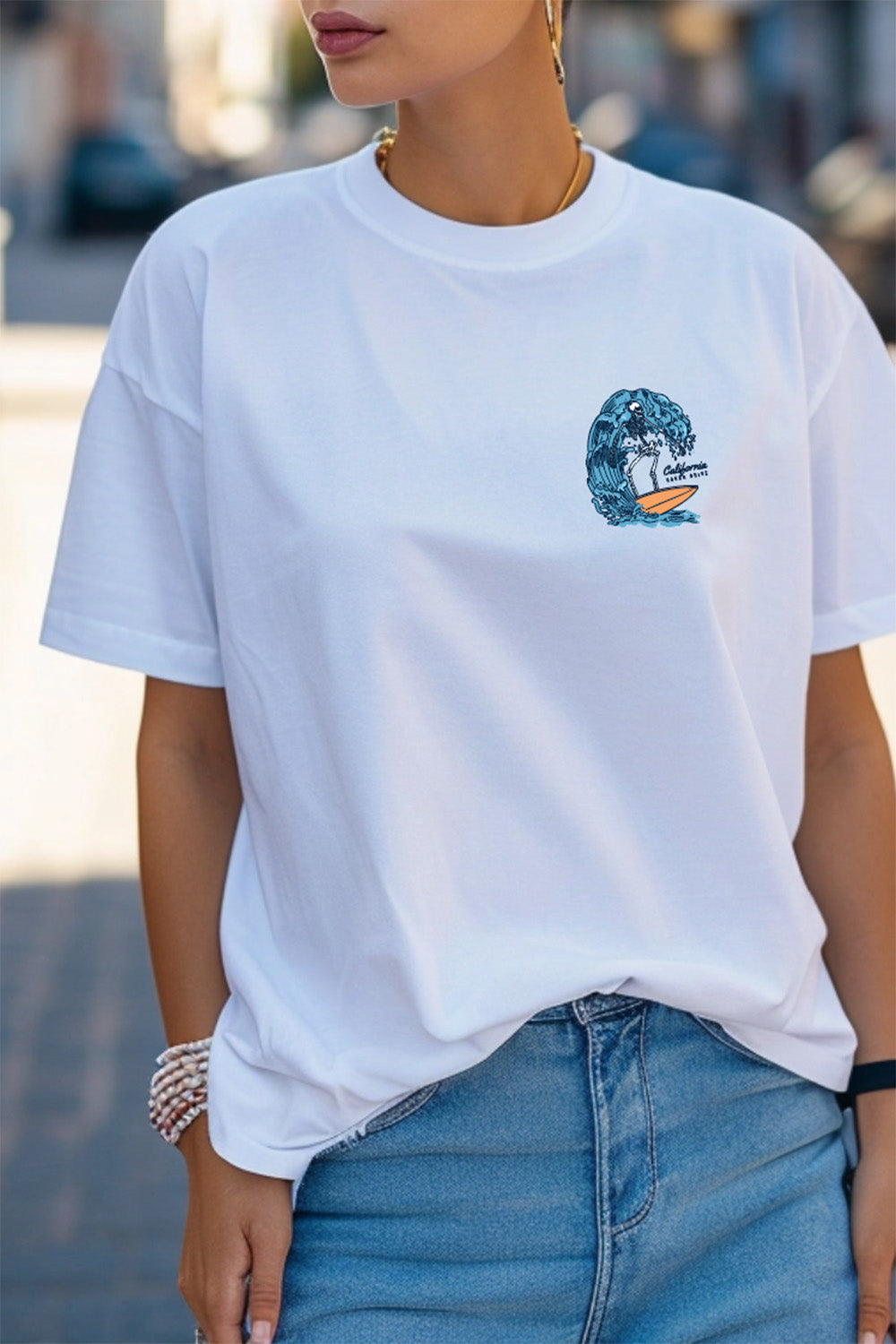 Beach Wave's T-Shirt in White (Custom Packs)