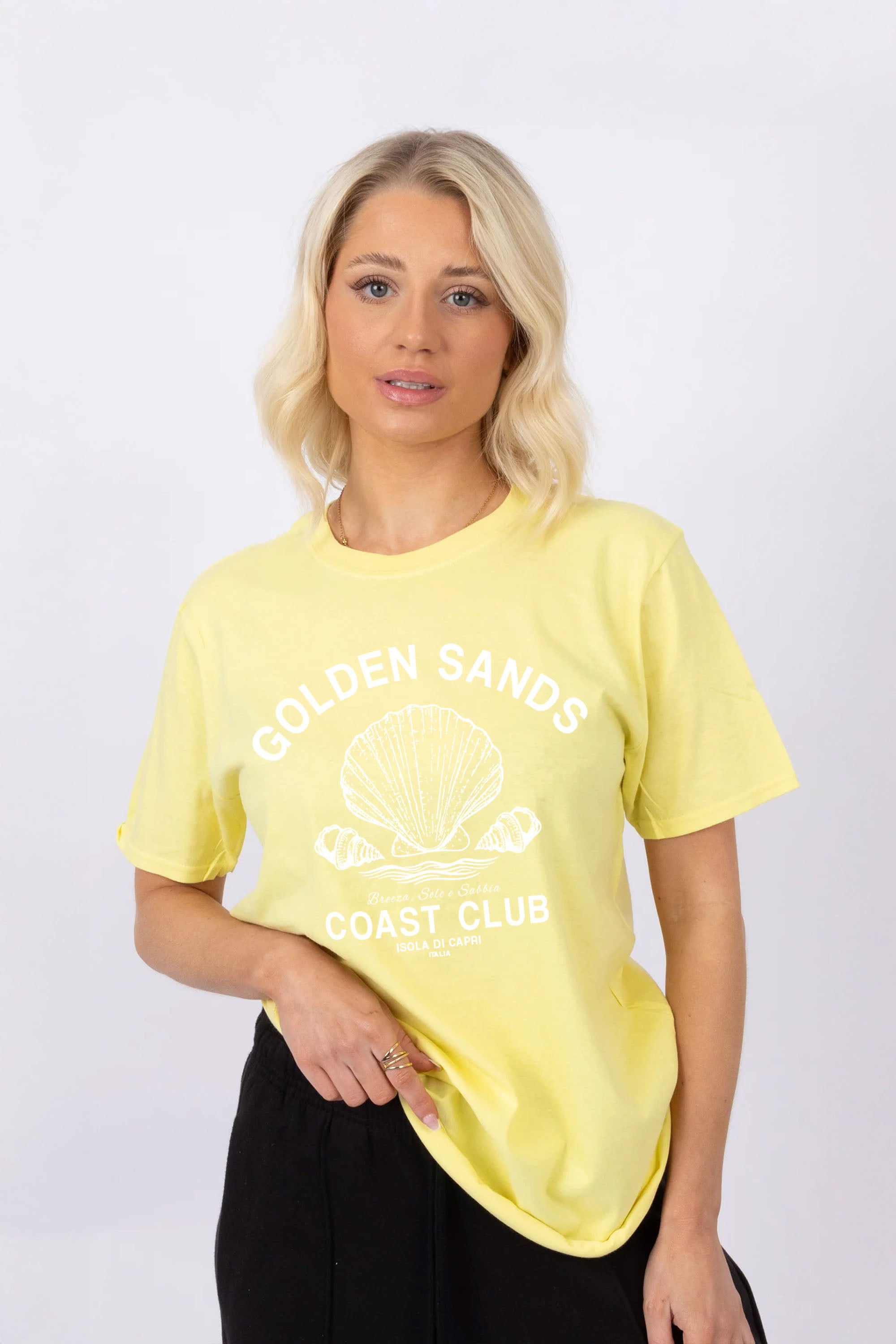 Golden Sands Shell Printed T-Shirt (Custom Pack)