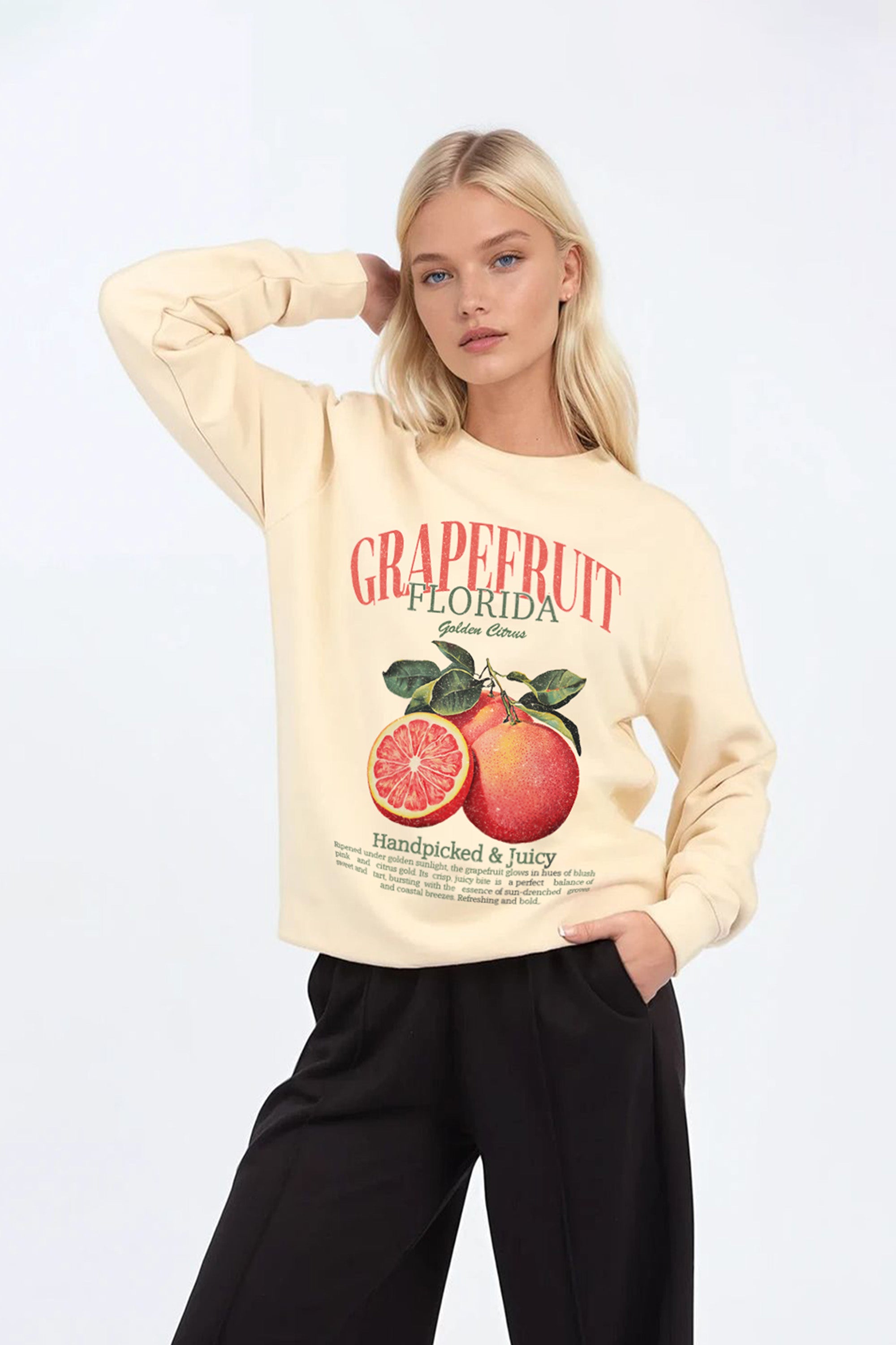 Grapefruit Florida Printed Sweatshirts (Pack of 6)
