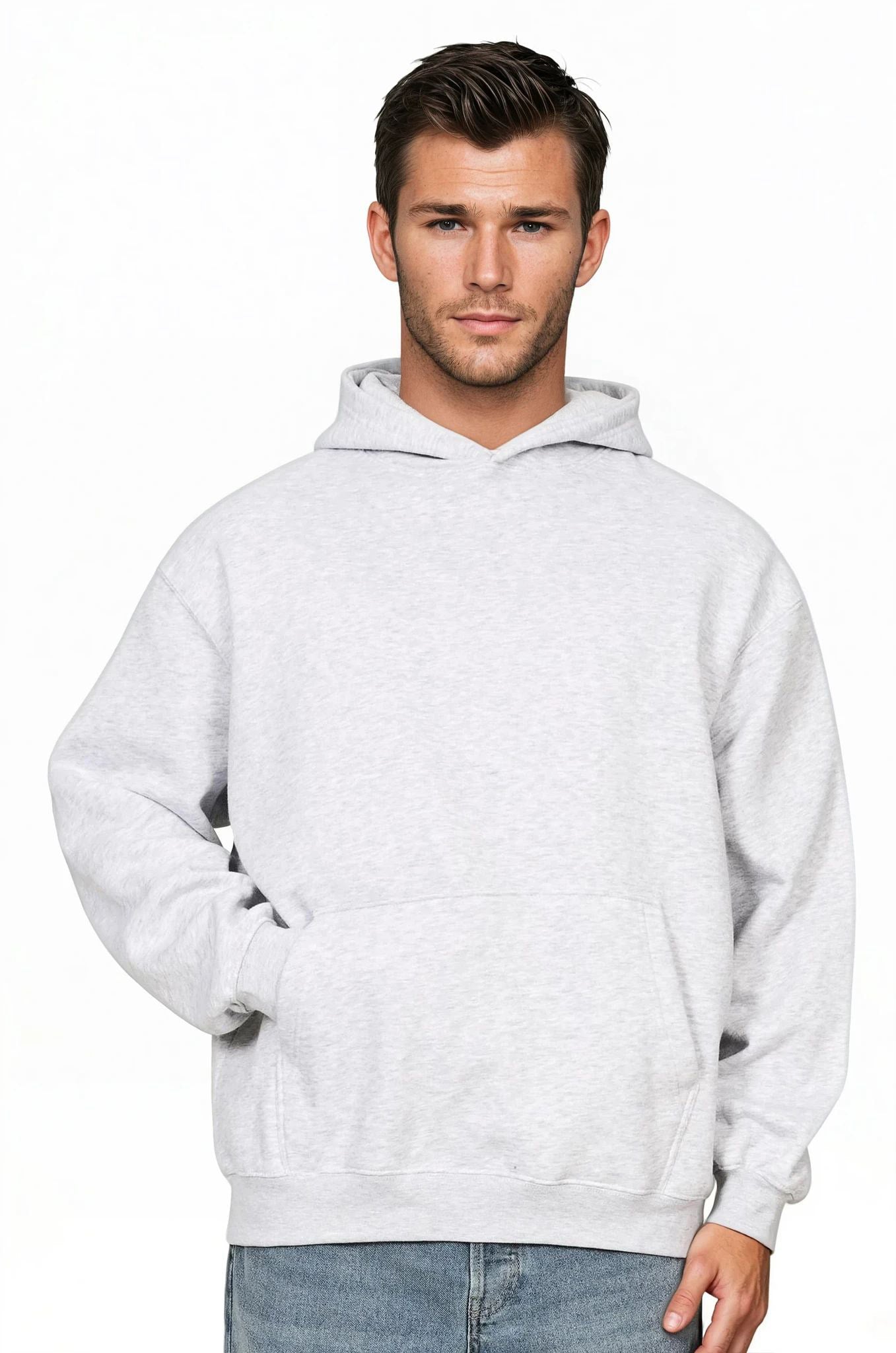 Unisex 330GSM Plain Heavyweight Oversized Hoodie