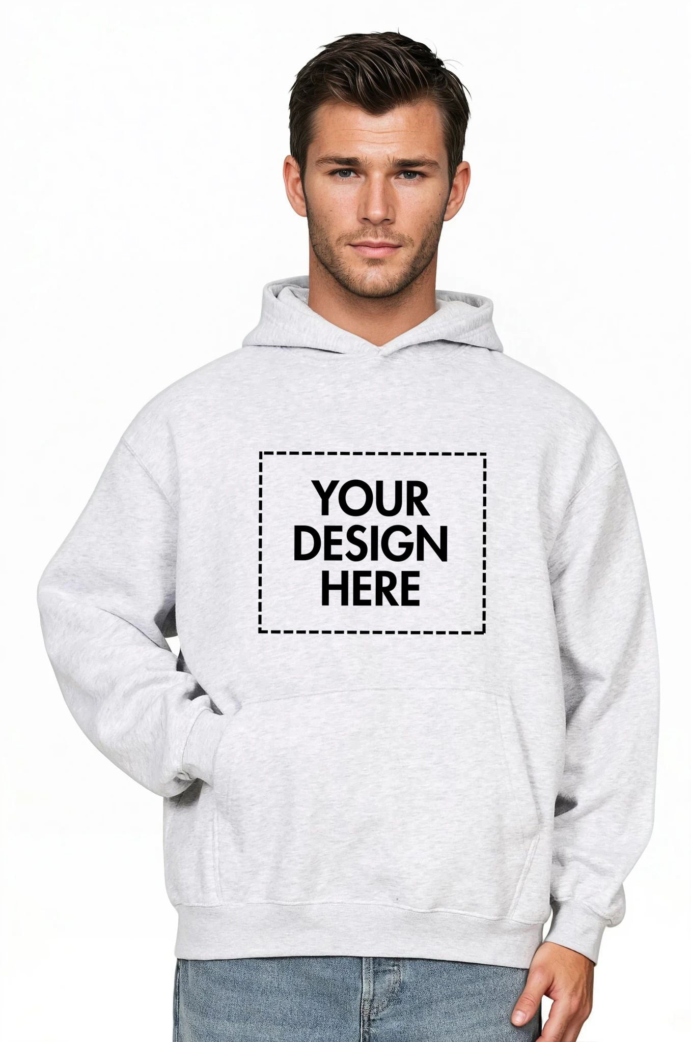 330GSM Heavyweight Unisex Oversized Custom Printed Hoodie