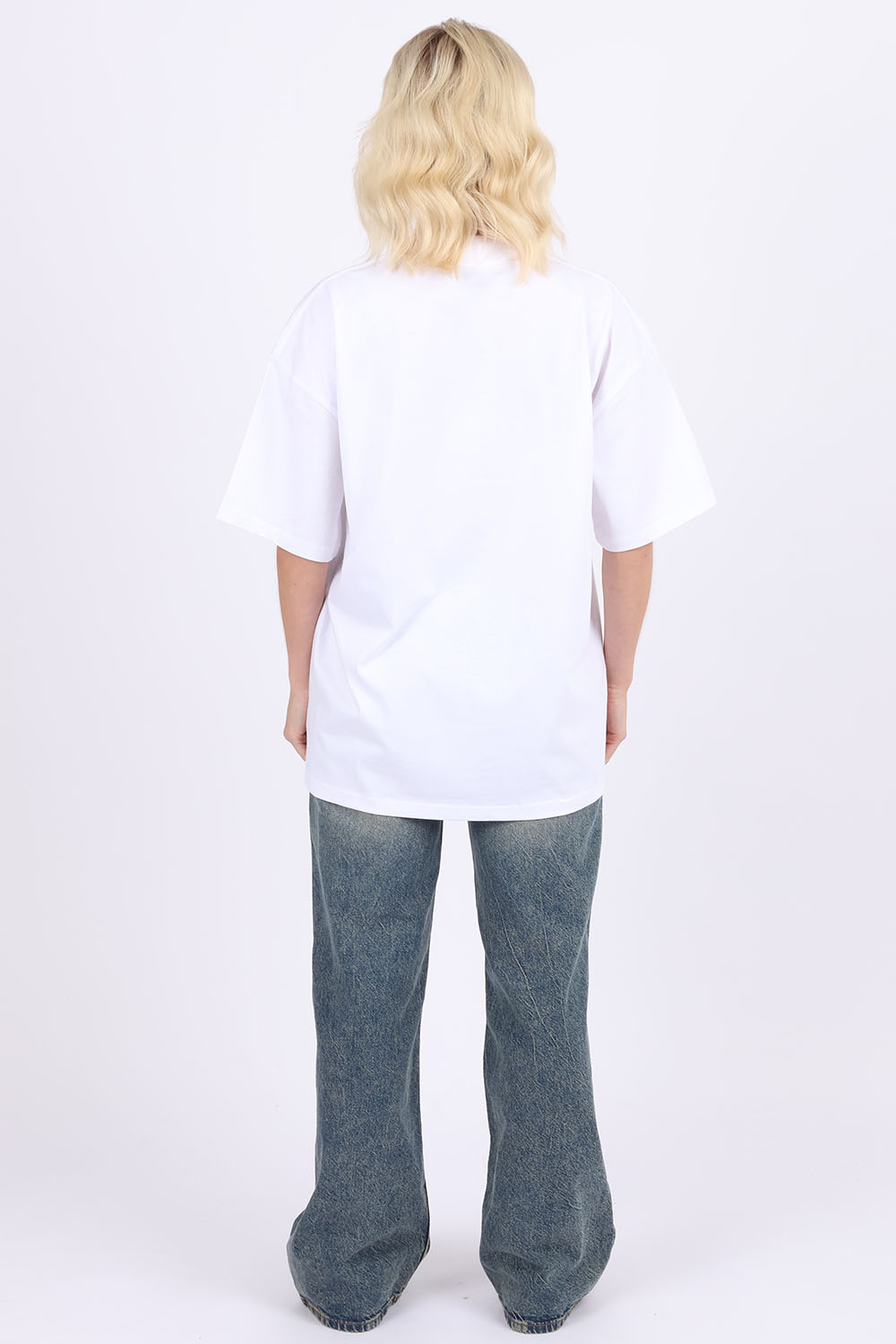220GSM Oversized T-Shirt In Christmas Grinchmass Bow Print
