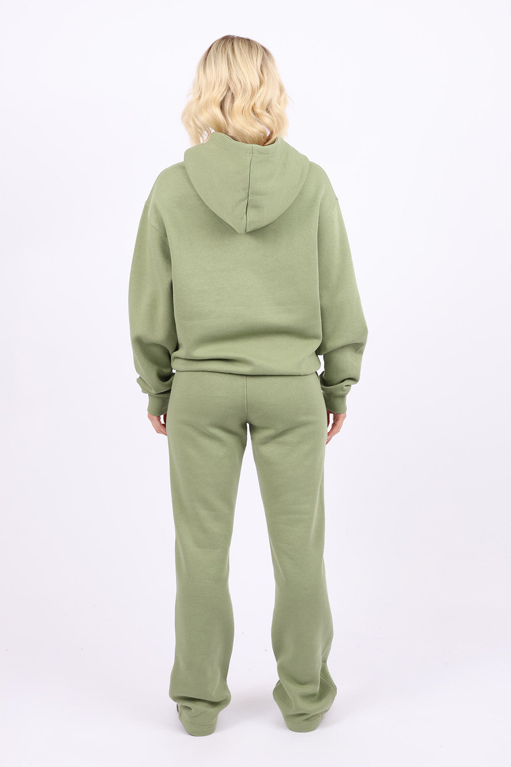 Unisex Sage Green LSF Fleece Hoodie & Straight Leg Jogger Set (Pack of 4 Sets)