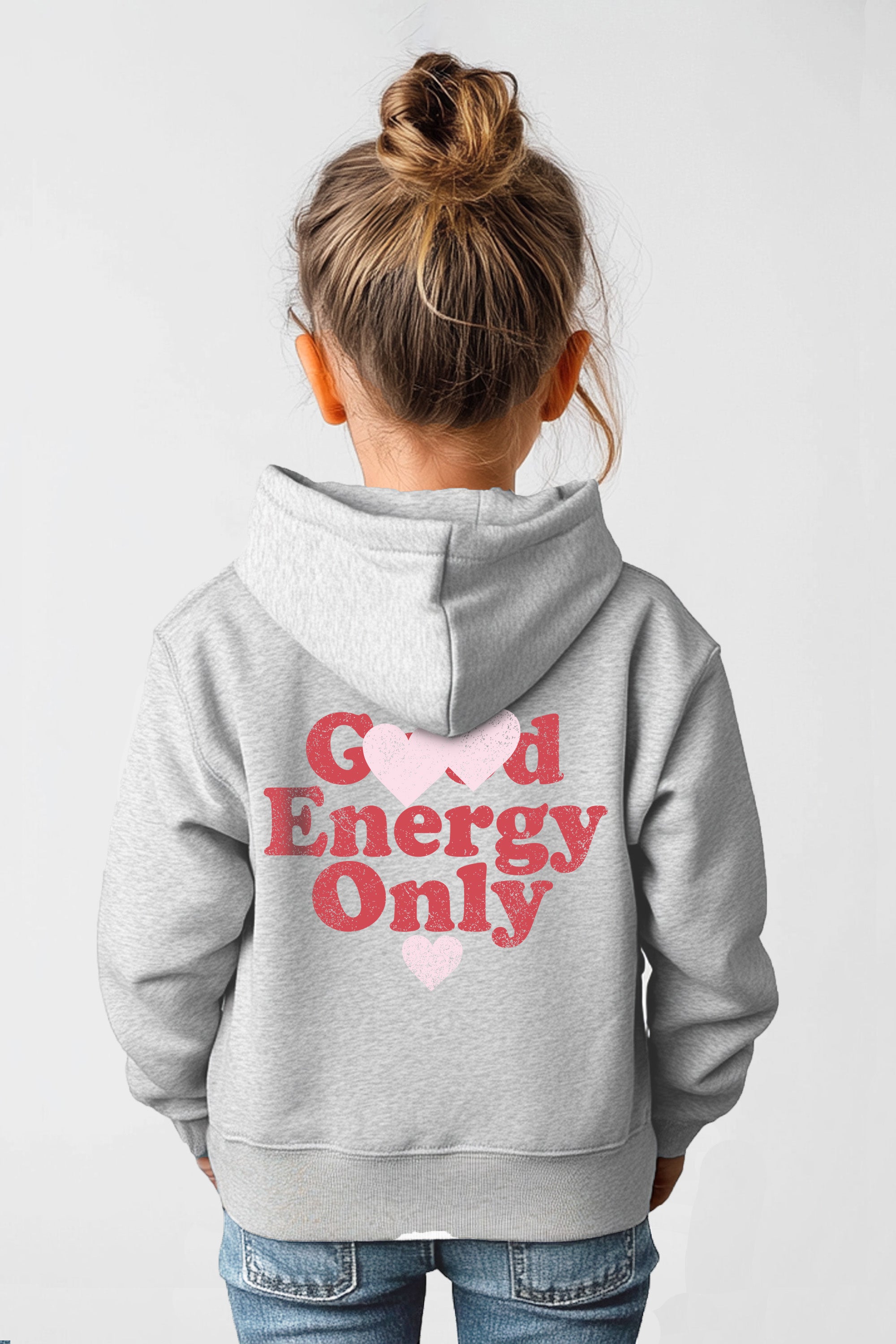 Kids Premium Good Energy Printed Hoodie (Pack of 5)