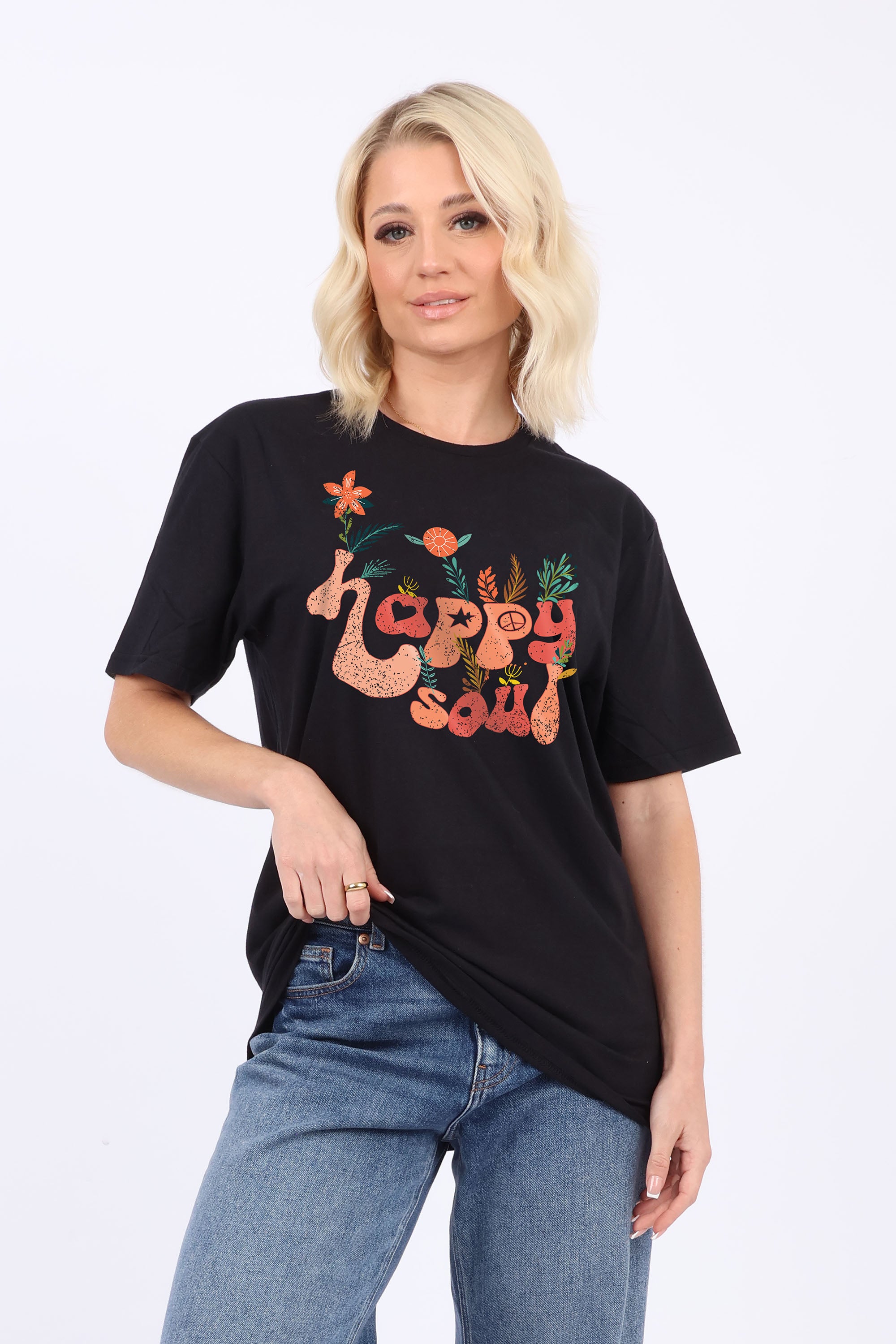 Happy Soul Printed T-Shirt (Custom Packs)