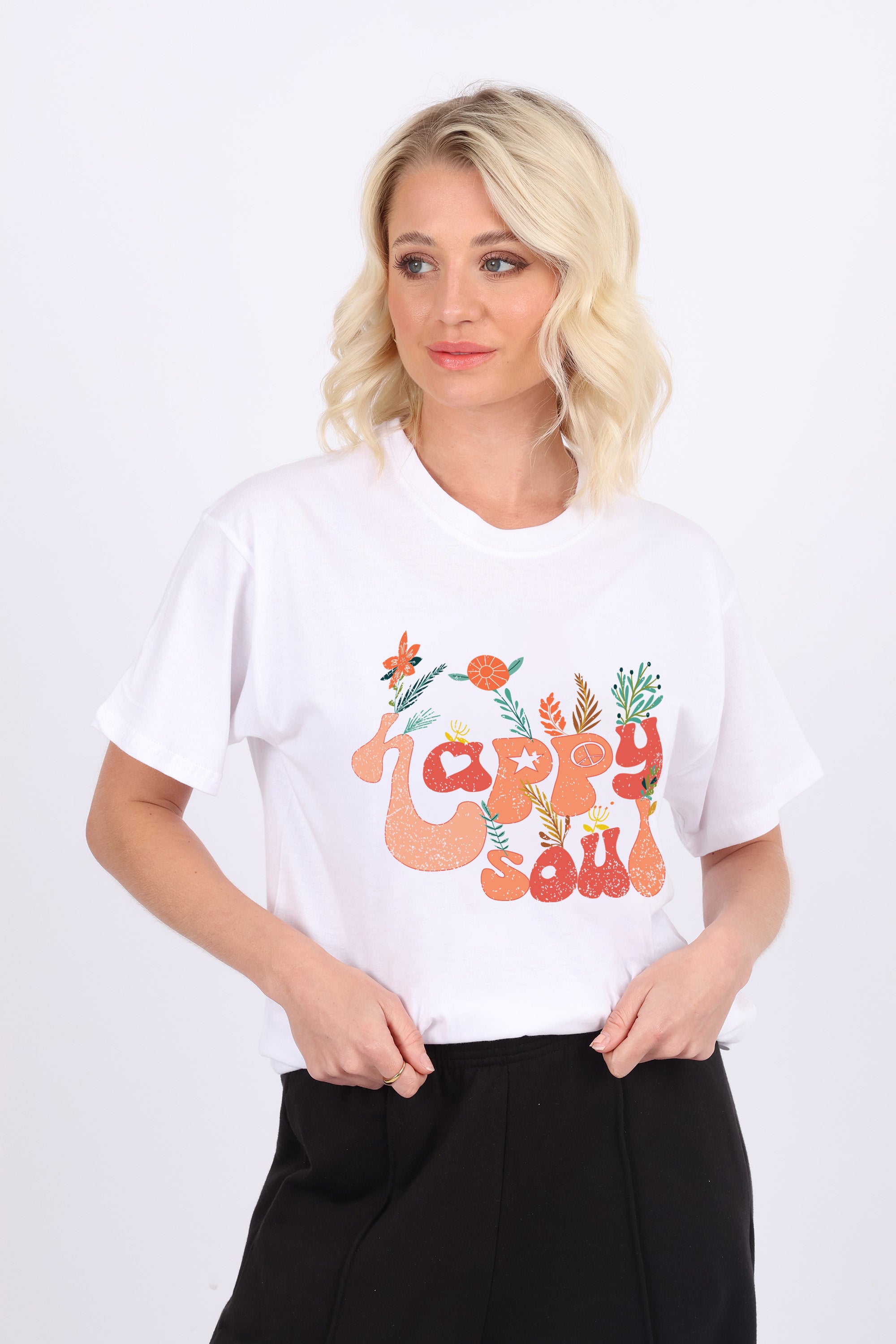 Happy Soul Printed T-Shirt (Custom Packs)