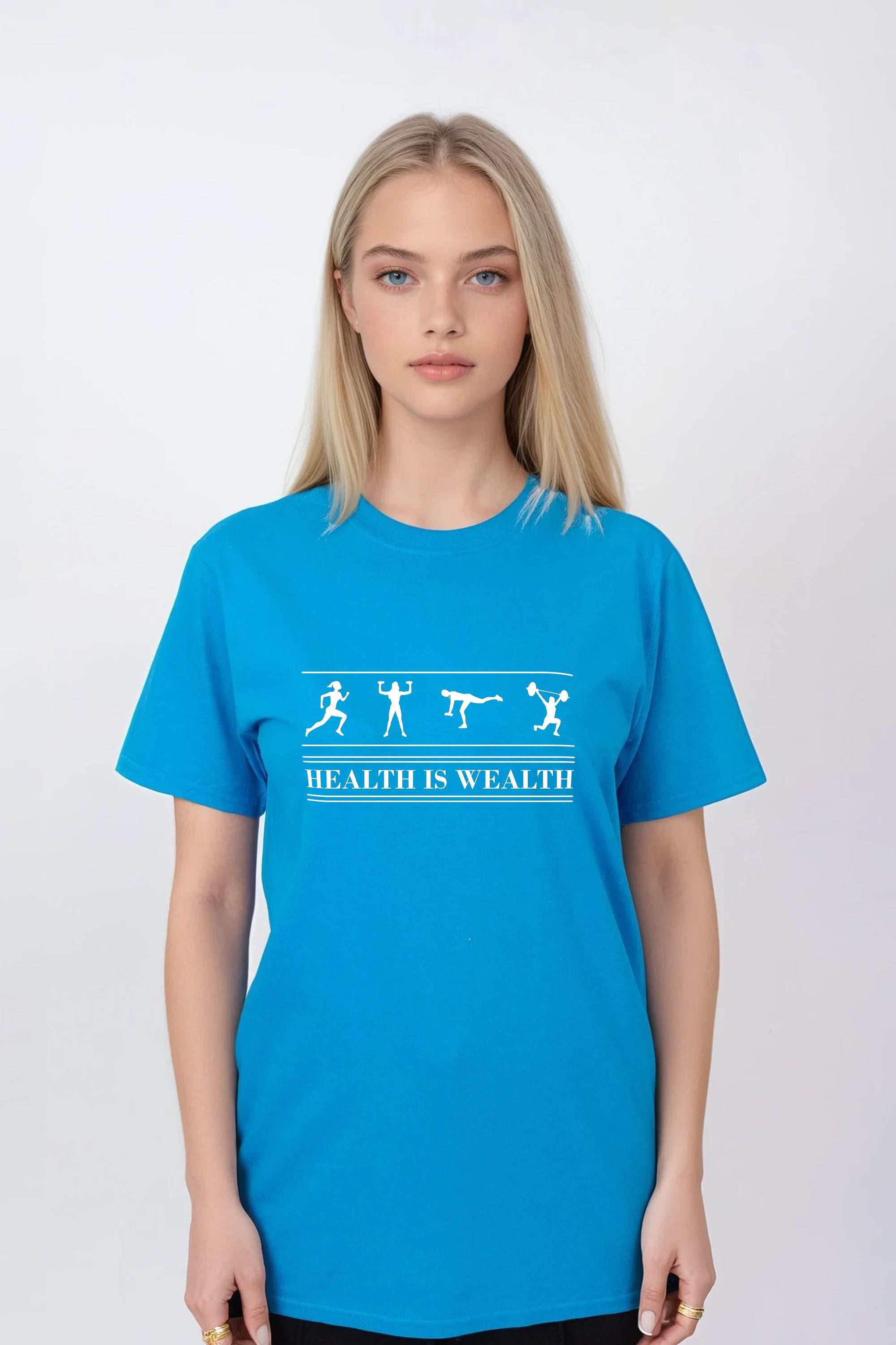 Health Is Wealth T-Shirt (Pack of 6)