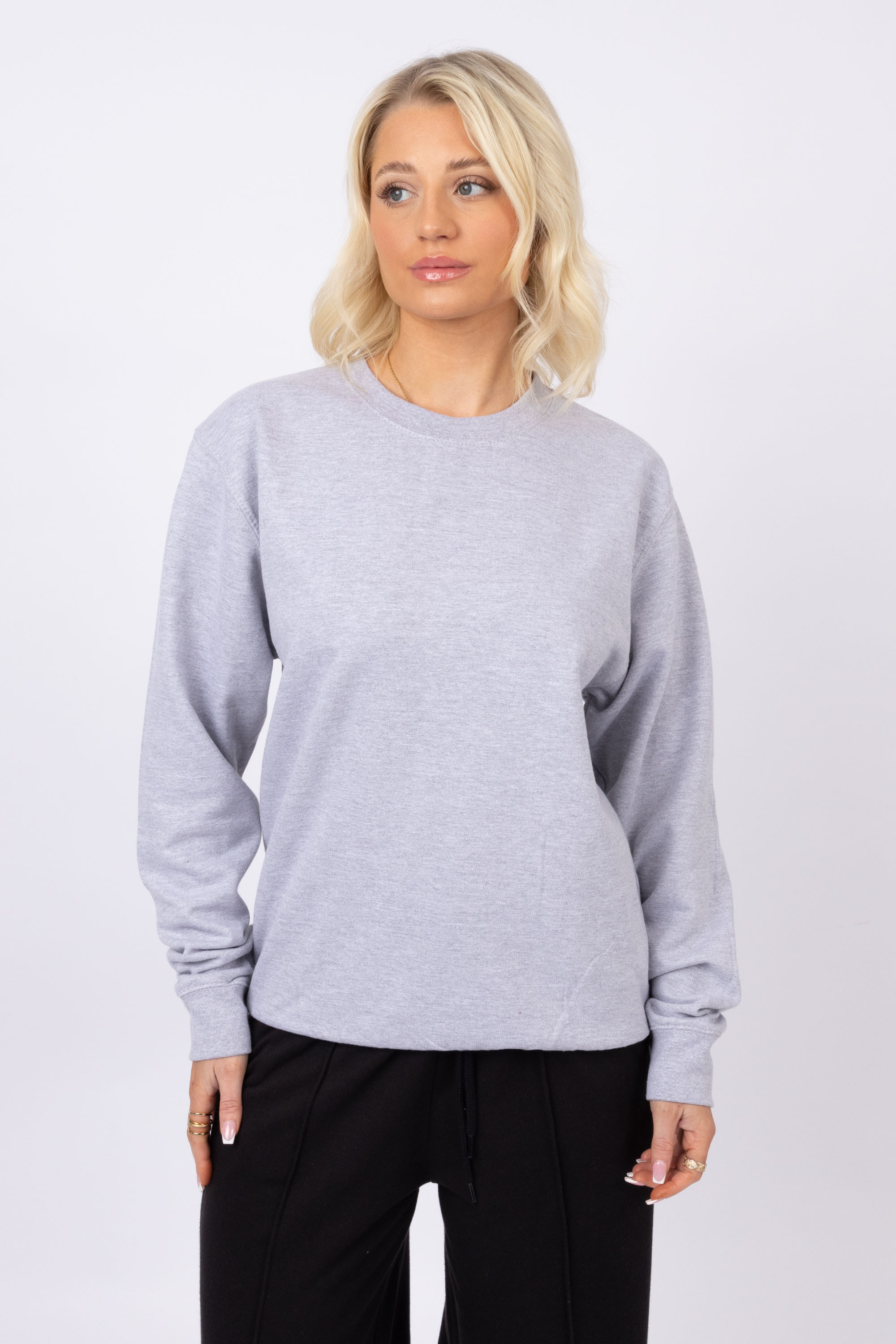 Unisex Crewneck Plain Sweatshirt