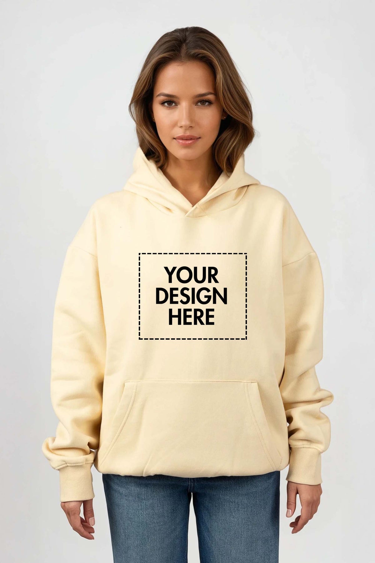 Premium 450GSM Heavyweight Pullover Custom Hoodie