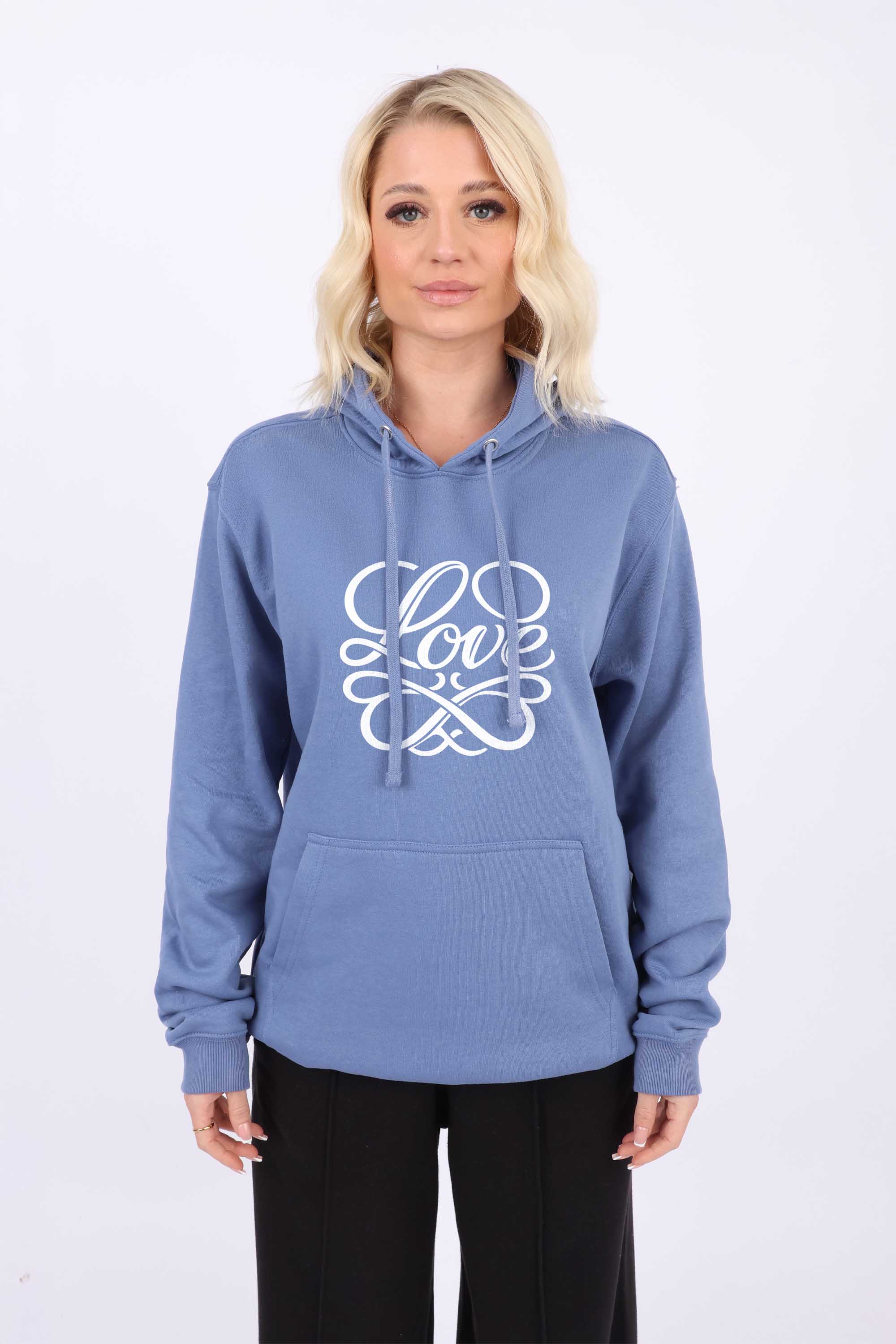 Unisex 280GSM Love Printed Oversized Hoodie (Pack Of 5)