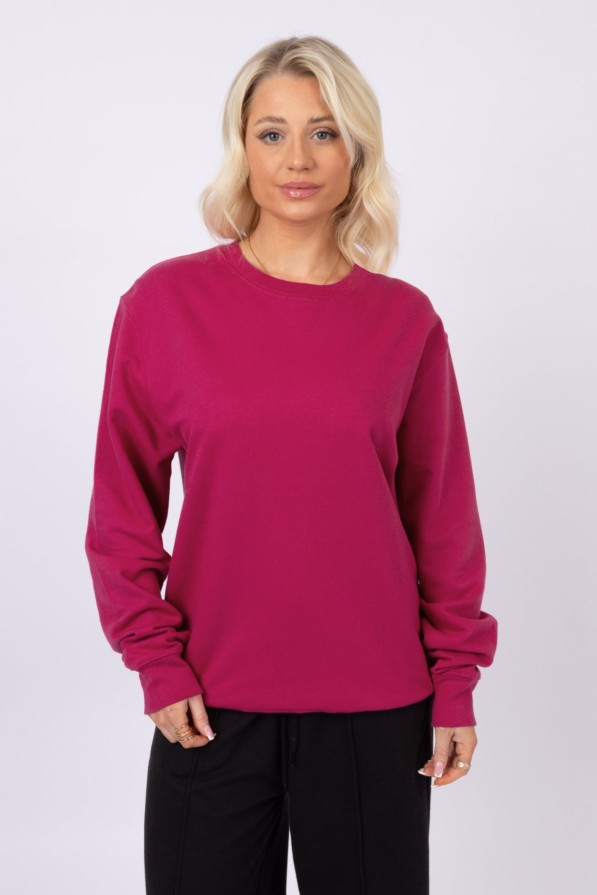 Unisex Crewneck Plain Sweatshirt