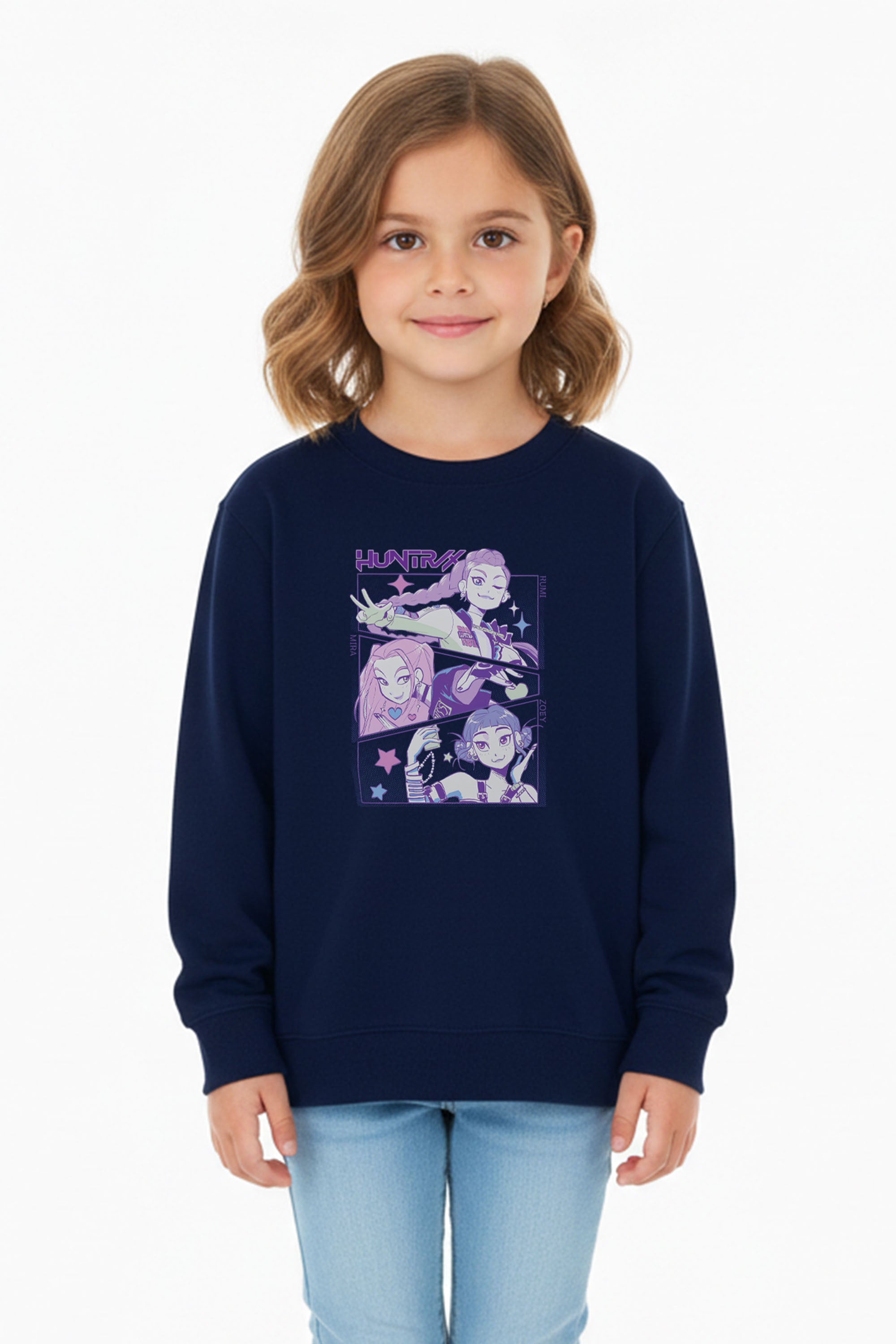 Kids Huntrix K-pop Anime Printed Sweatshirt