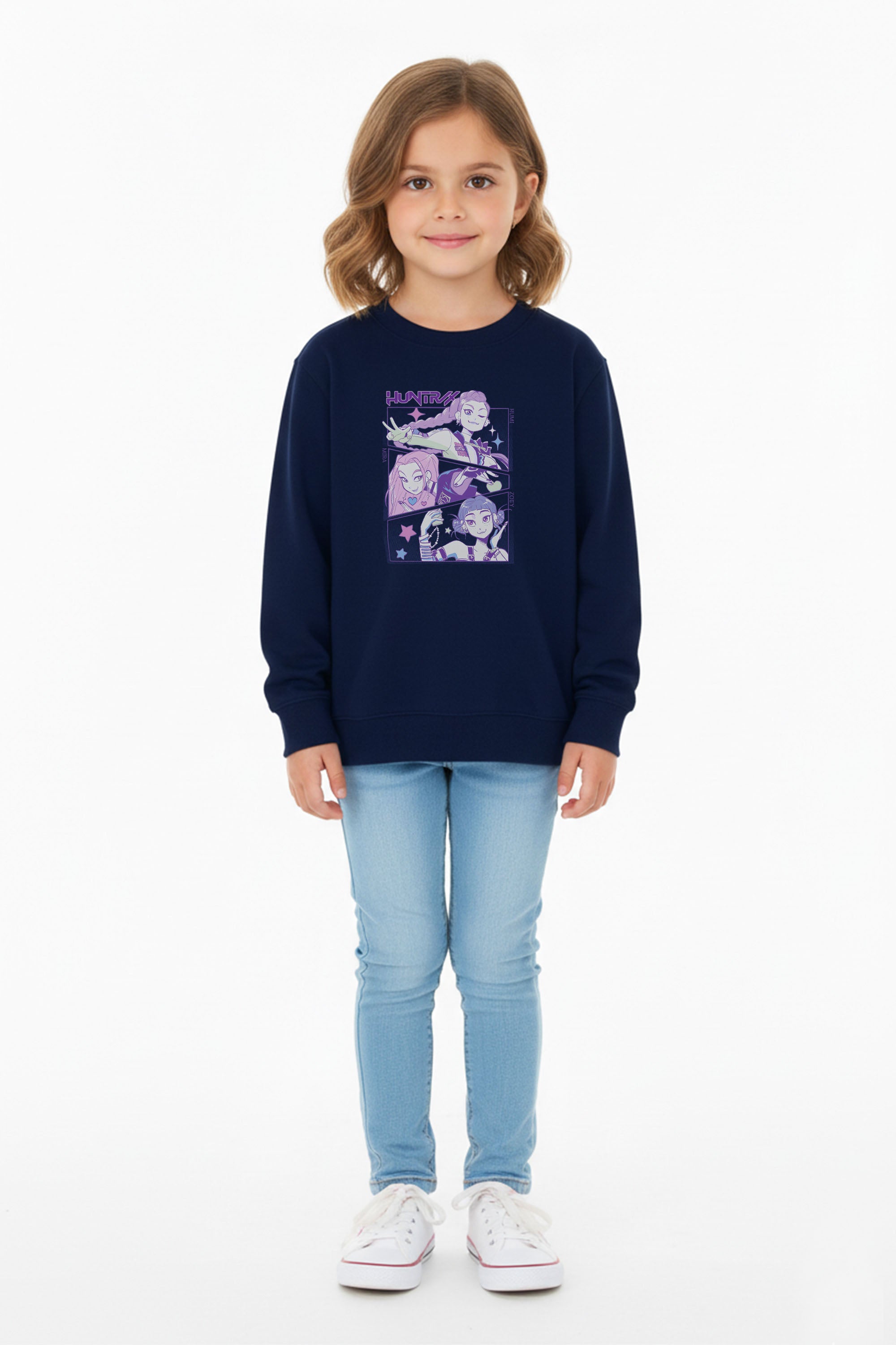 Kids Huntrix K-pop Anime Printed Sweatshirt