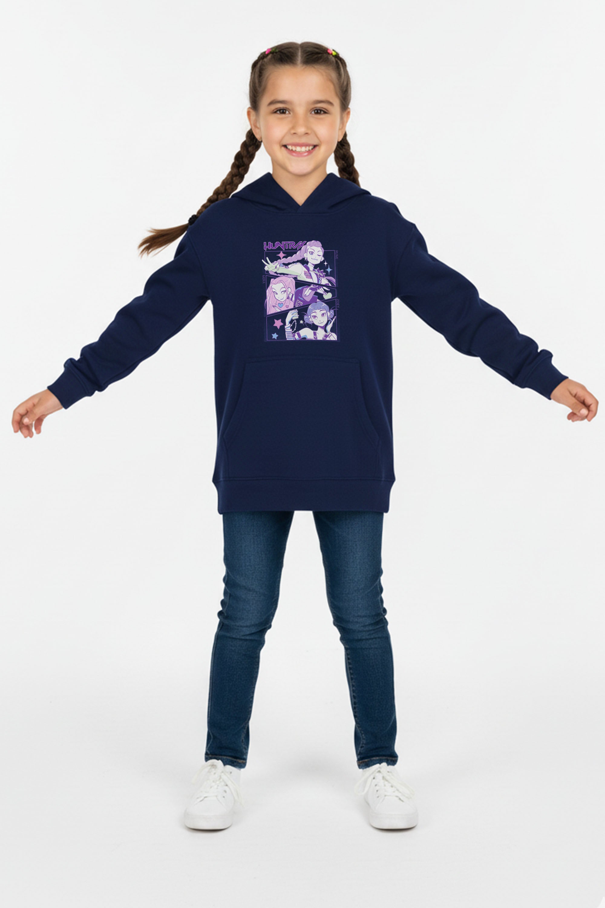 Kids Huntrix K-pop Anime Printed Hoodie