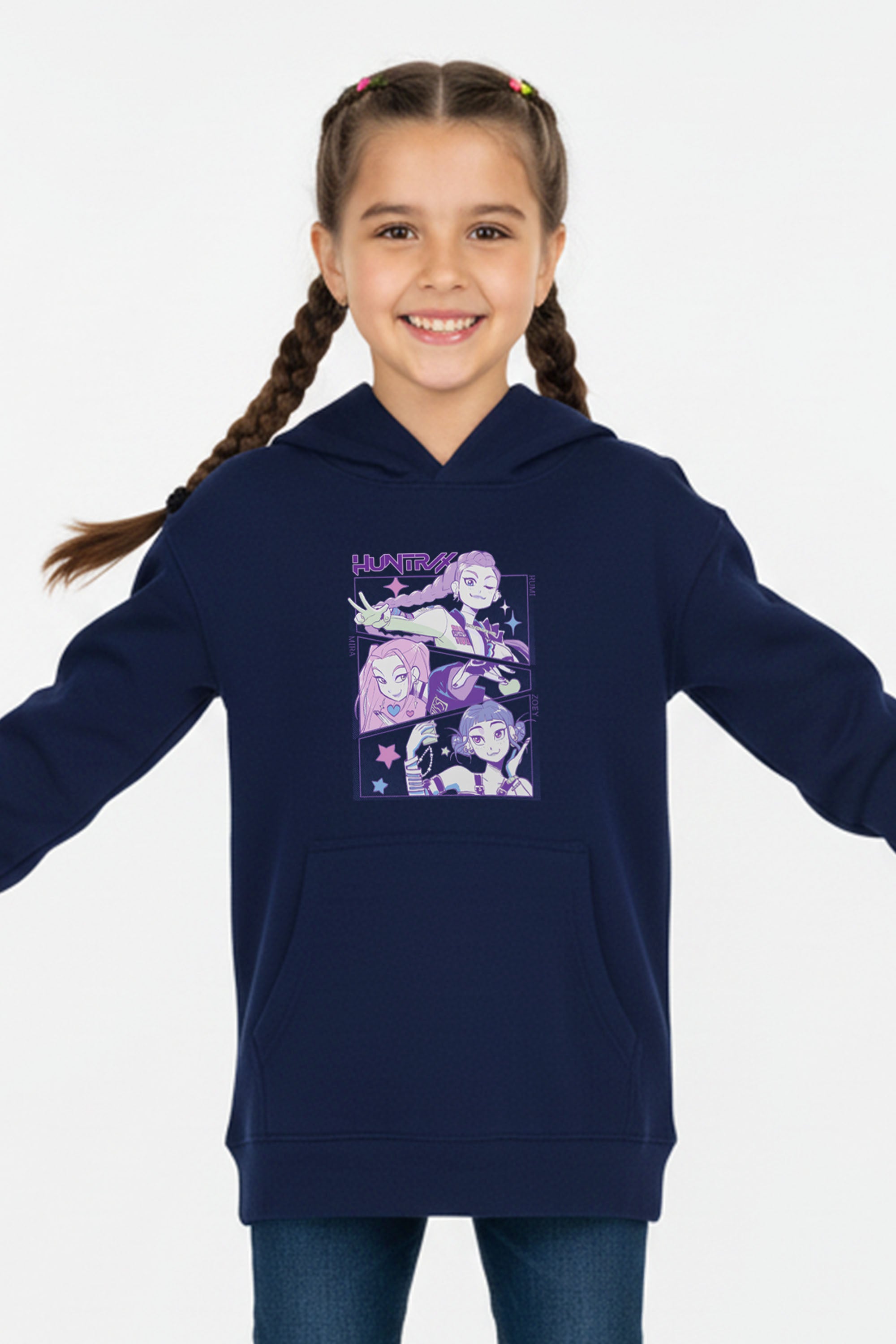 Kids Huntrix K-pop Anime Printed Hoodie