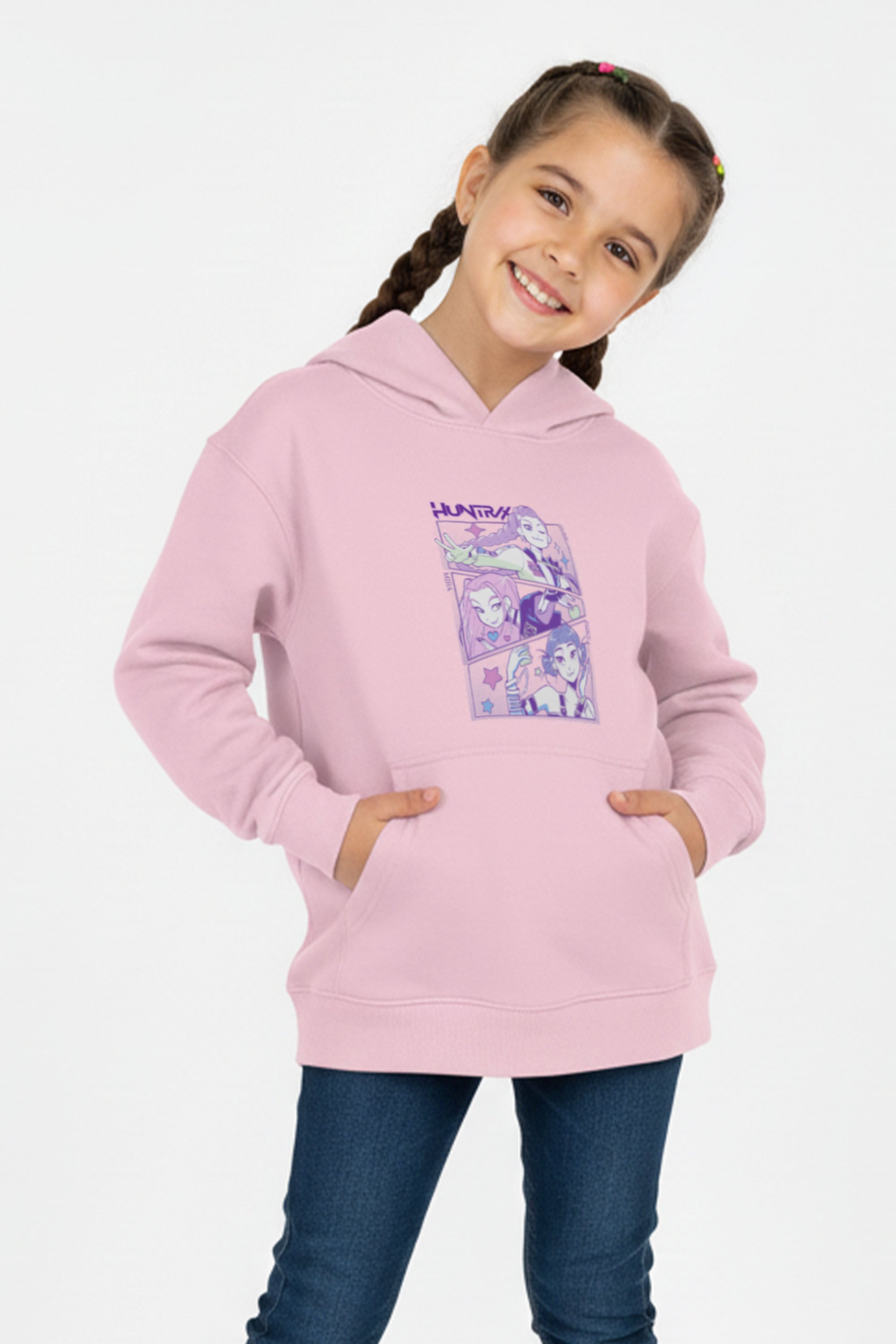 Kids Huntrix K-pop Anime Printed Hoodie