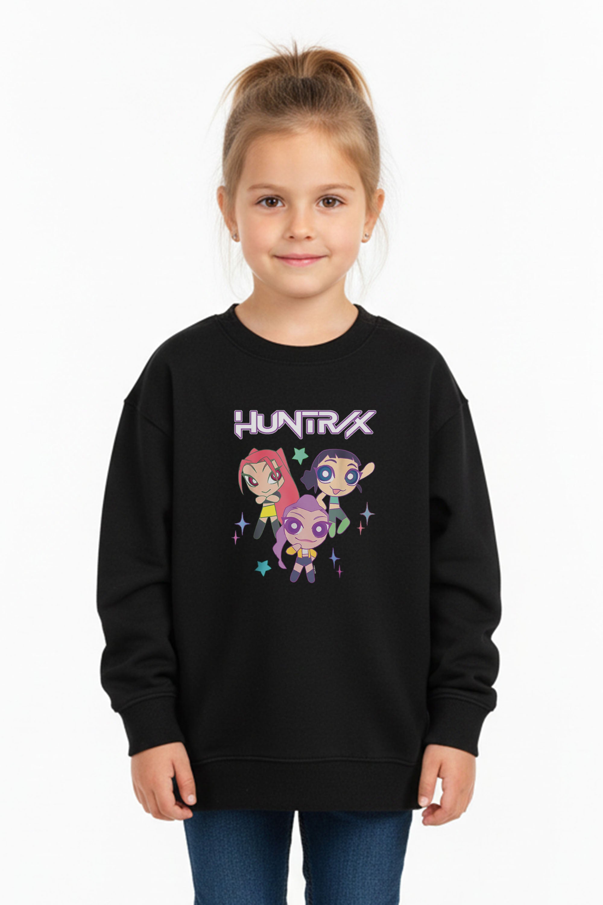 Kids Huntrix Anime Graphic Printed Sweatshirt