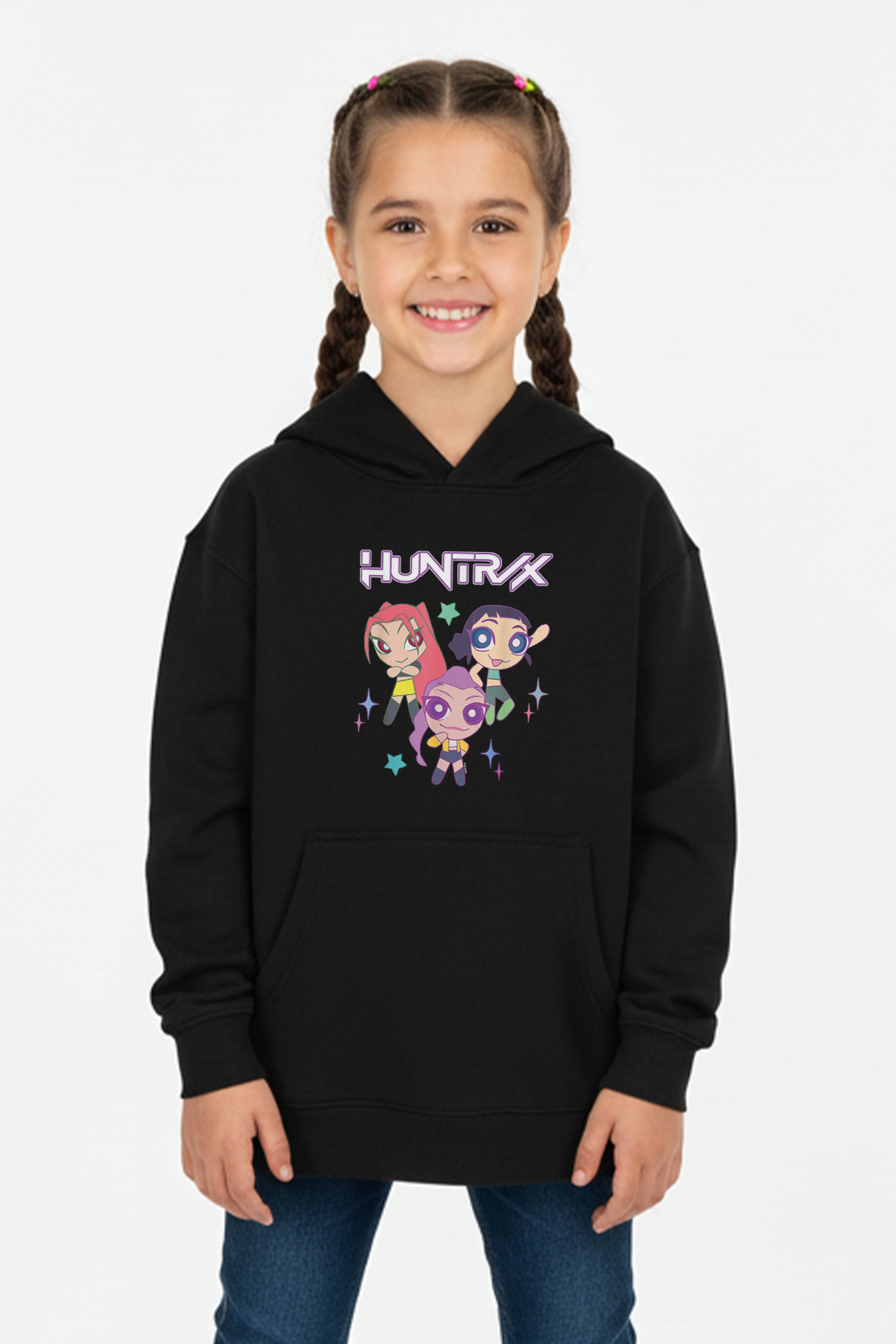 Kids Huntrix Anime Graphic Printed Hoodie