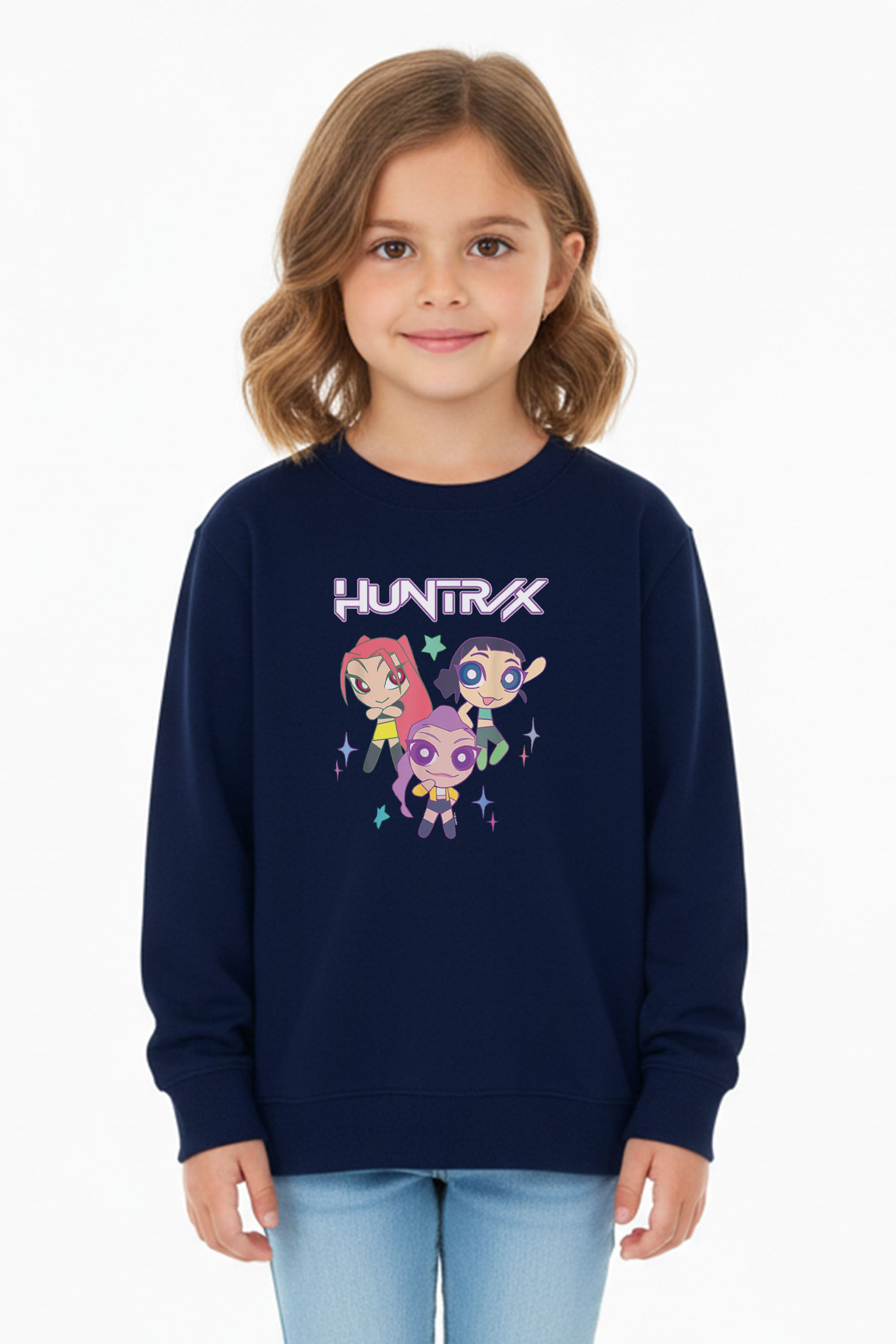 Kids Huntrix Anime Graphic Printed Sweatshirt