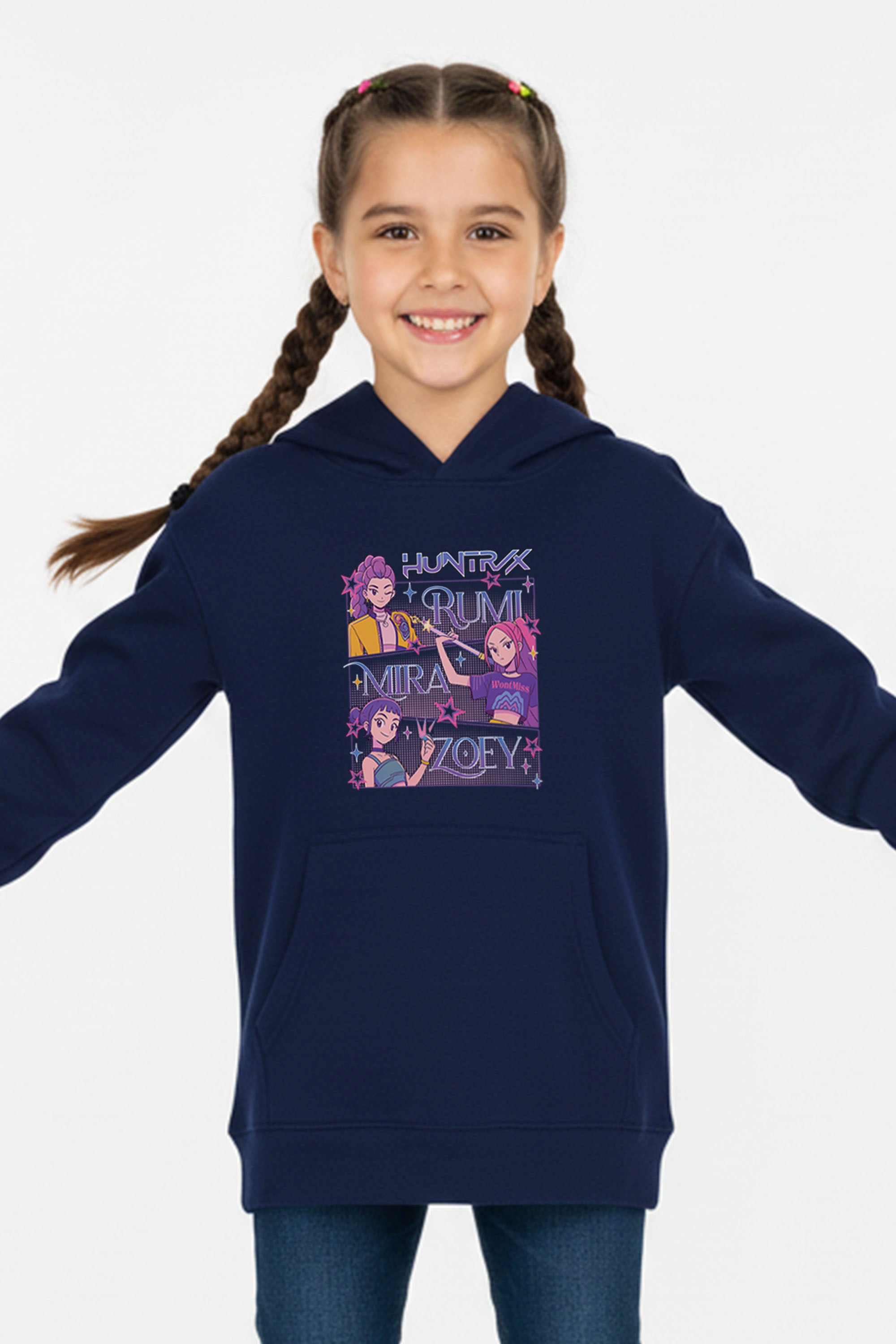 Kids Huntrix Girl Squad Printed Hoodie