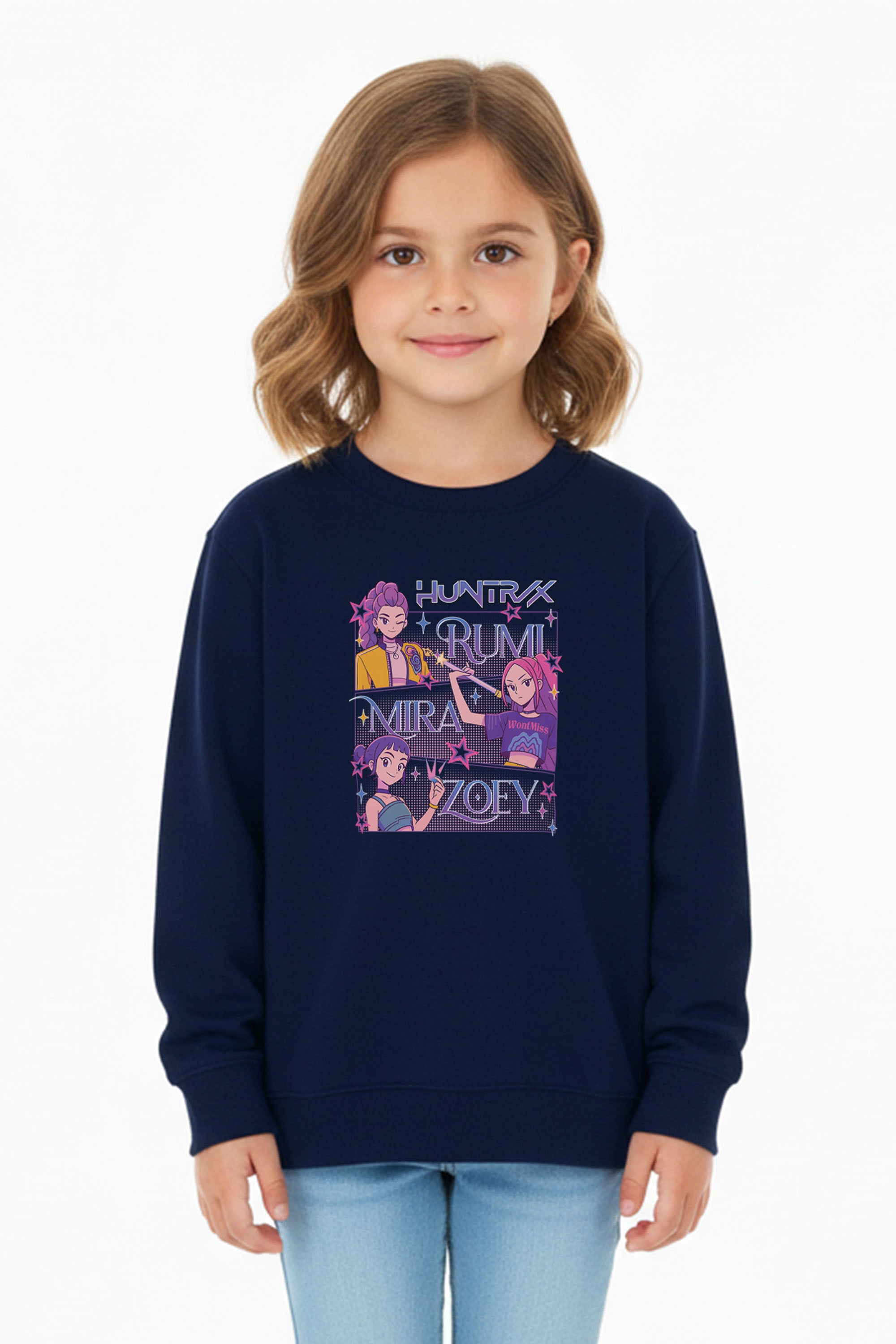 Kids Huntrix Girl Squad Printed Sweatshirt