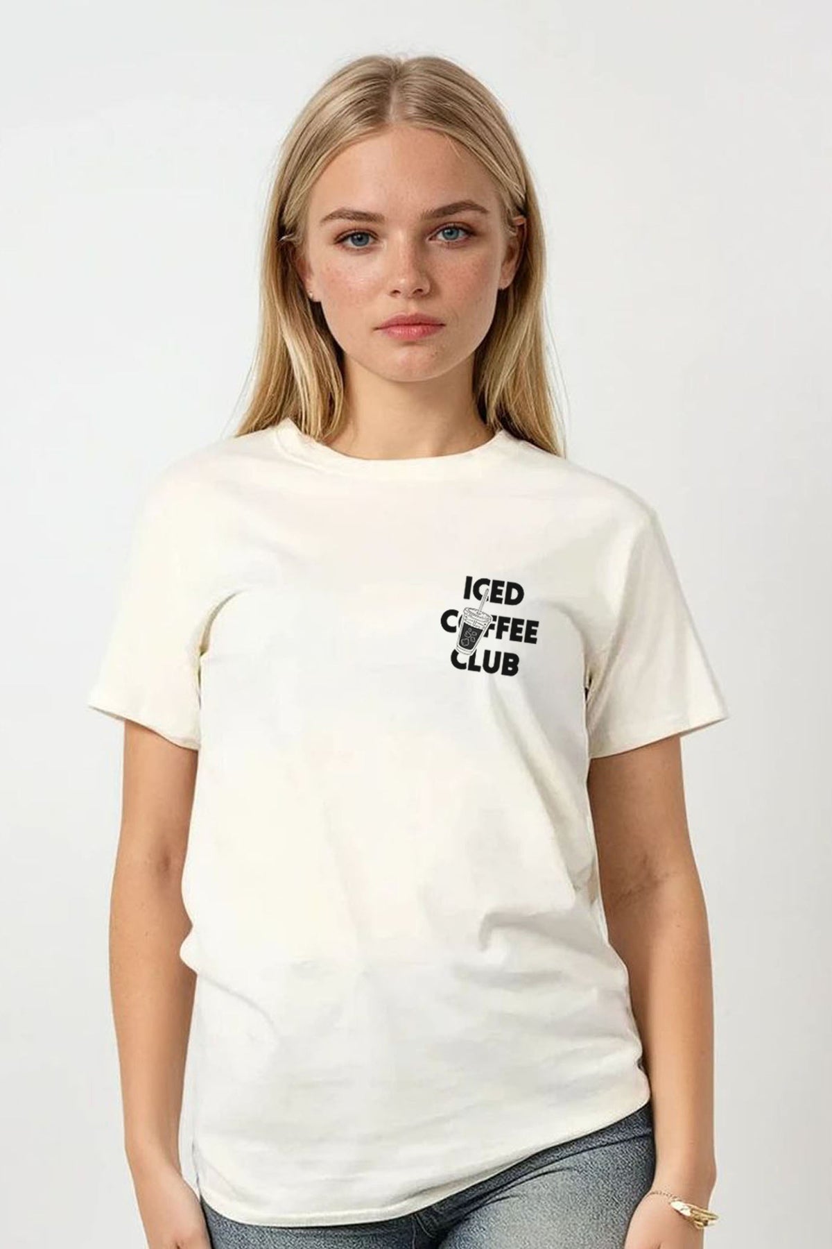 Regular Fit T-shirt in Iced Coffee Print