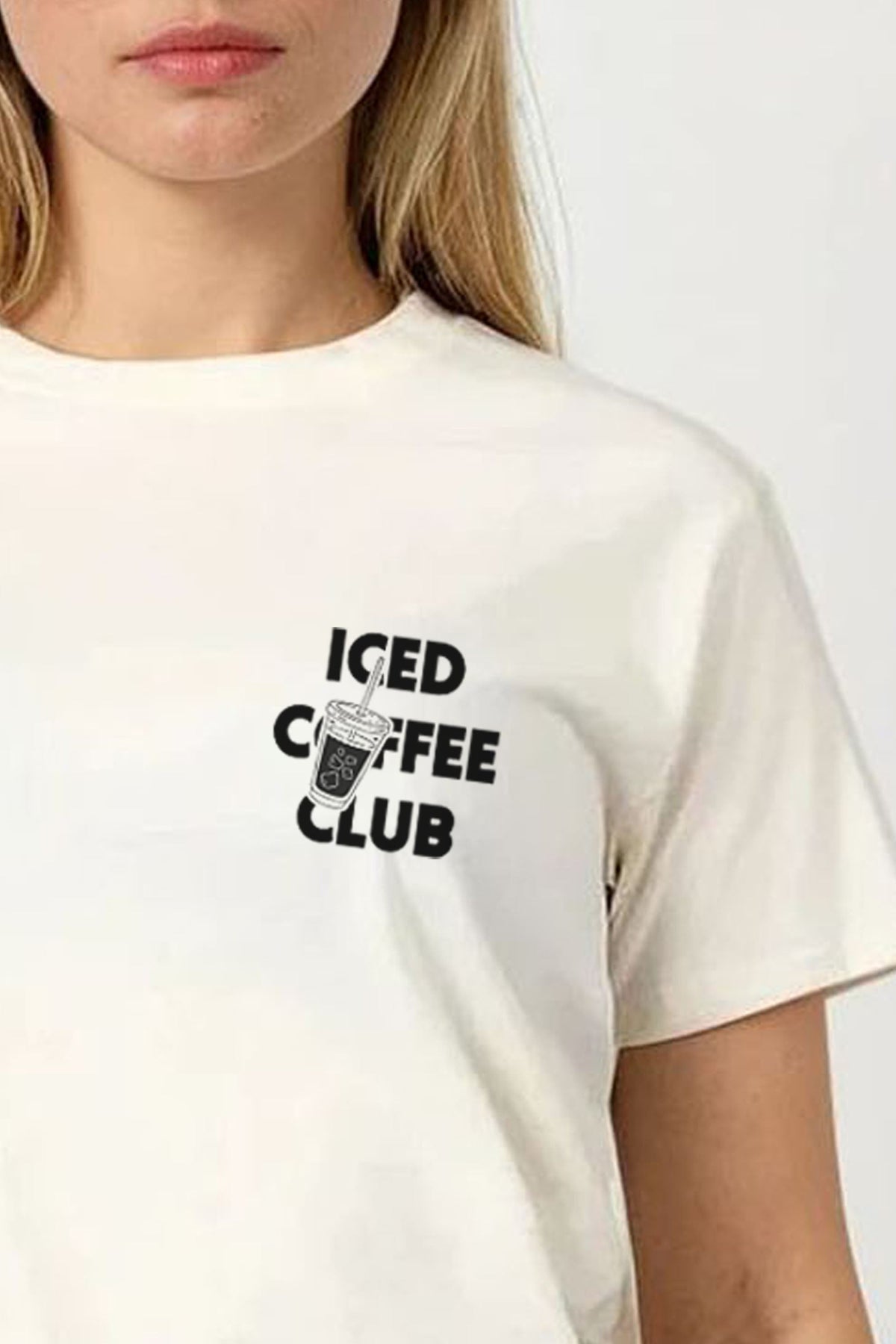 Regular Fit T-shirt in Iced Coffee Print